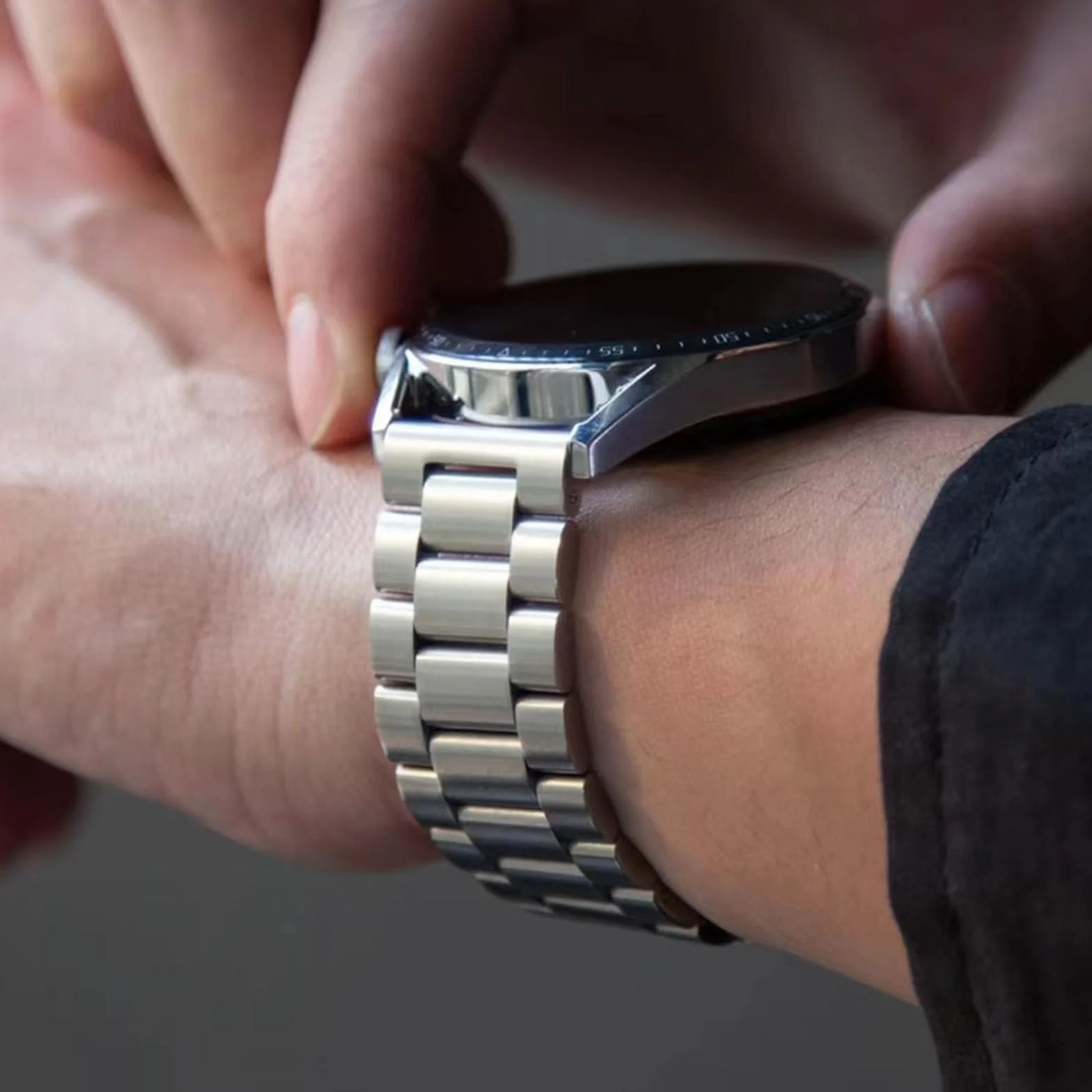 Taśma Metalowa ze Stali Nierdzewnej 16mm 18mm 20mm 22mm 24mm Szybkie Uwalnianie Metalowy Pasek Zegarka Wymiana Paska do Zegarka Inteligentnego Mężczyźni i Kobiety