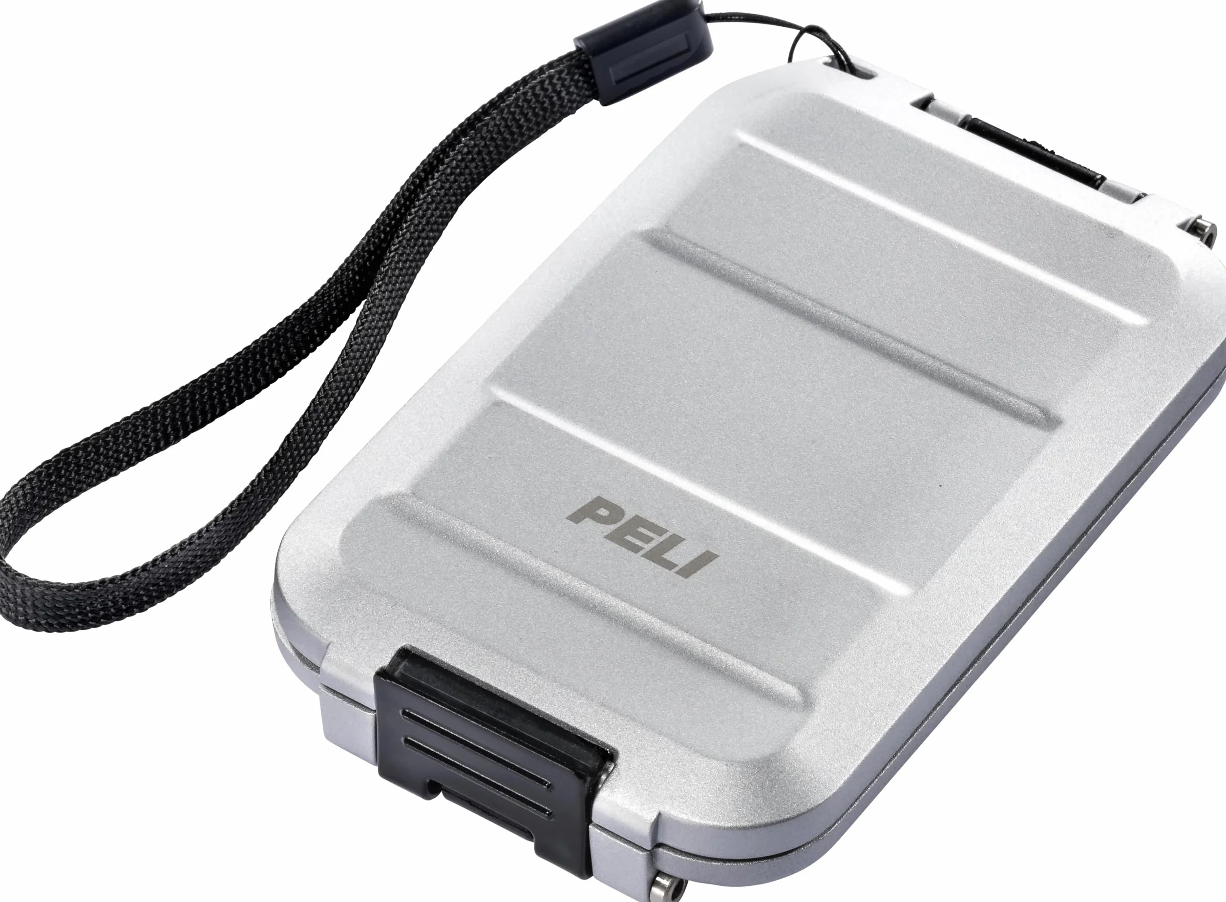 PELI Portfel z polem RF G5, anty-RFID, z ochroną przed hakowaniem i standardem wodoszczelności IP67, wyprodukowano w USA, Kolor: Srebrny