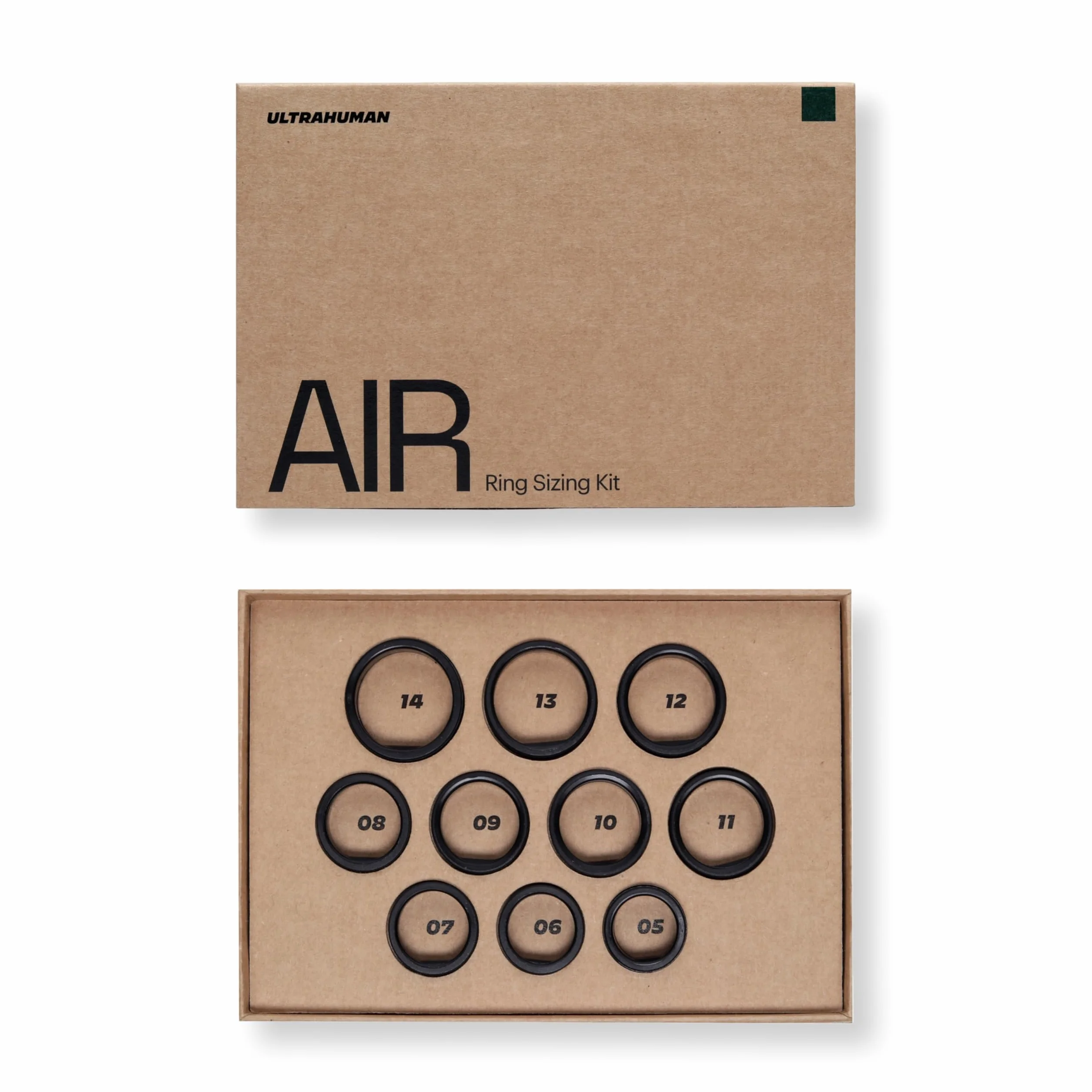 Ultrahuman Ring Air Sizing Kit – Size First Before You Buy – wybierz spośród 10 rozmiarów – rozmiary od 5 do 14 – znajdź idealny rozmiar pierścionka – inteligentny rozmiar pierścionka