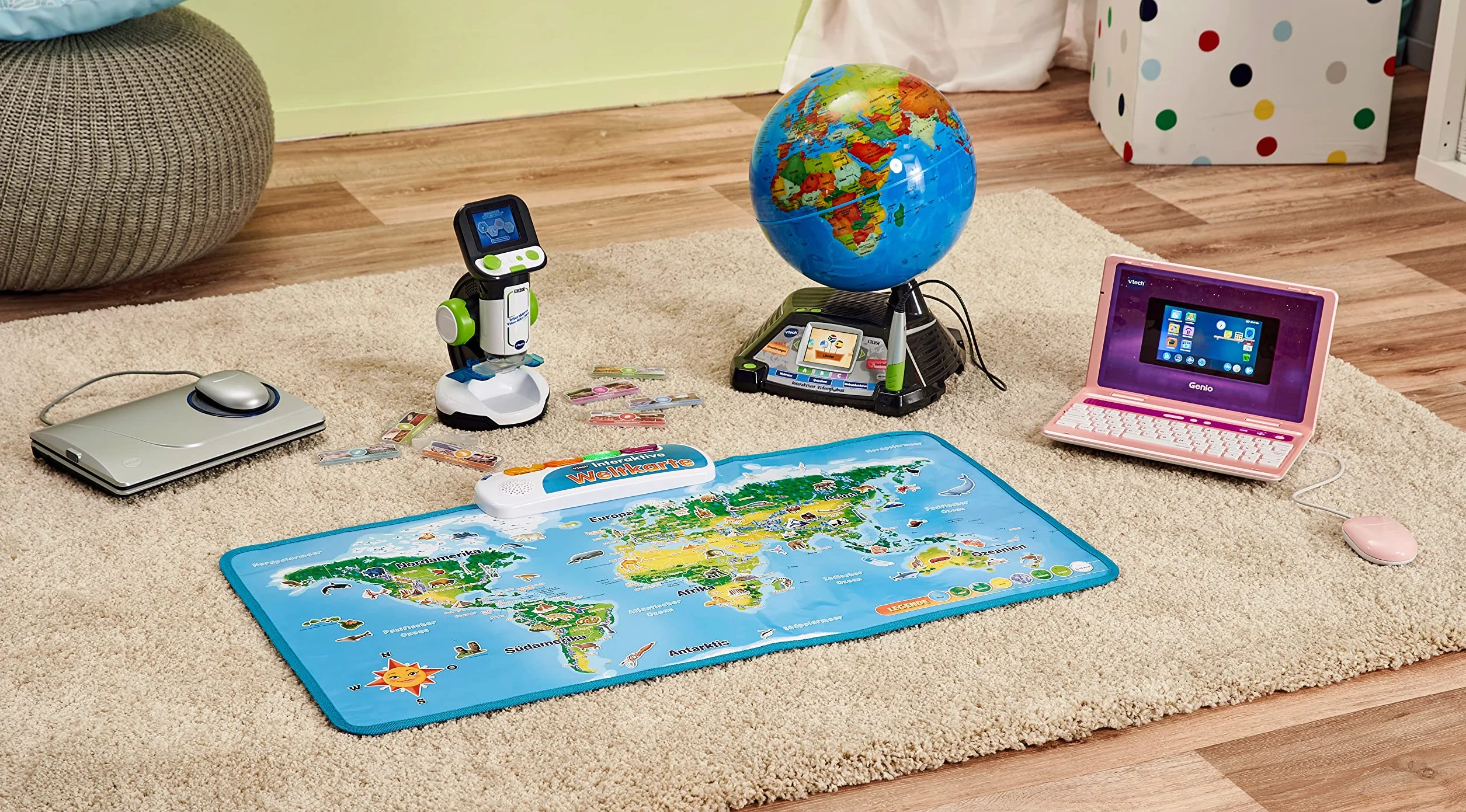Vtech 80-616104 Interaktywny mikroskop wideo dla dzieci, kolorowy