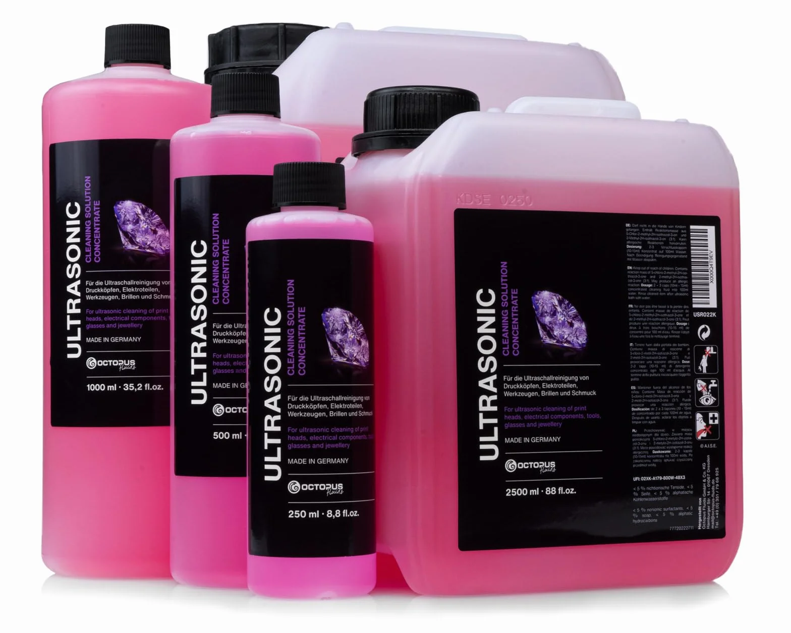 1000 ml ultradźwiękowy specjalny koncentrat czyszczący "Ametyst" różowy