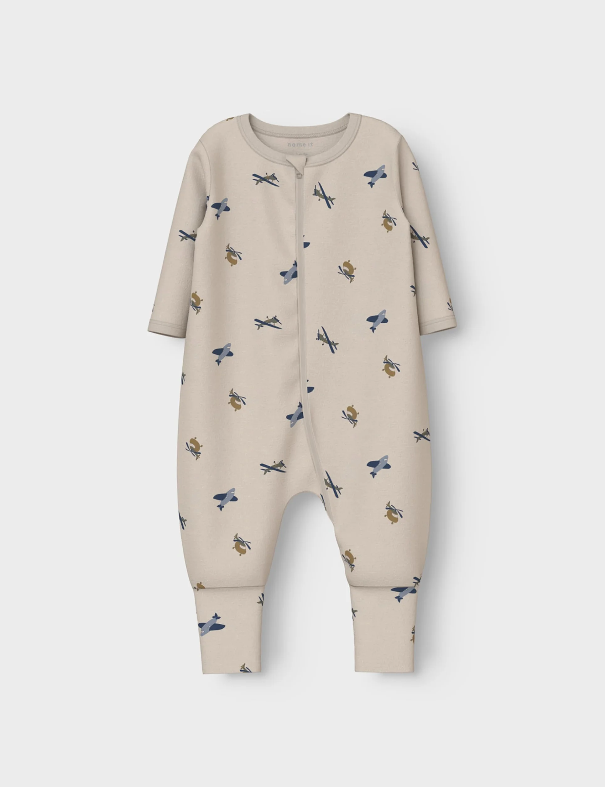 NAME IT Nbmnightsuit męski kombinezon 2P Zip Ff Airplane Noos, peyote, 68