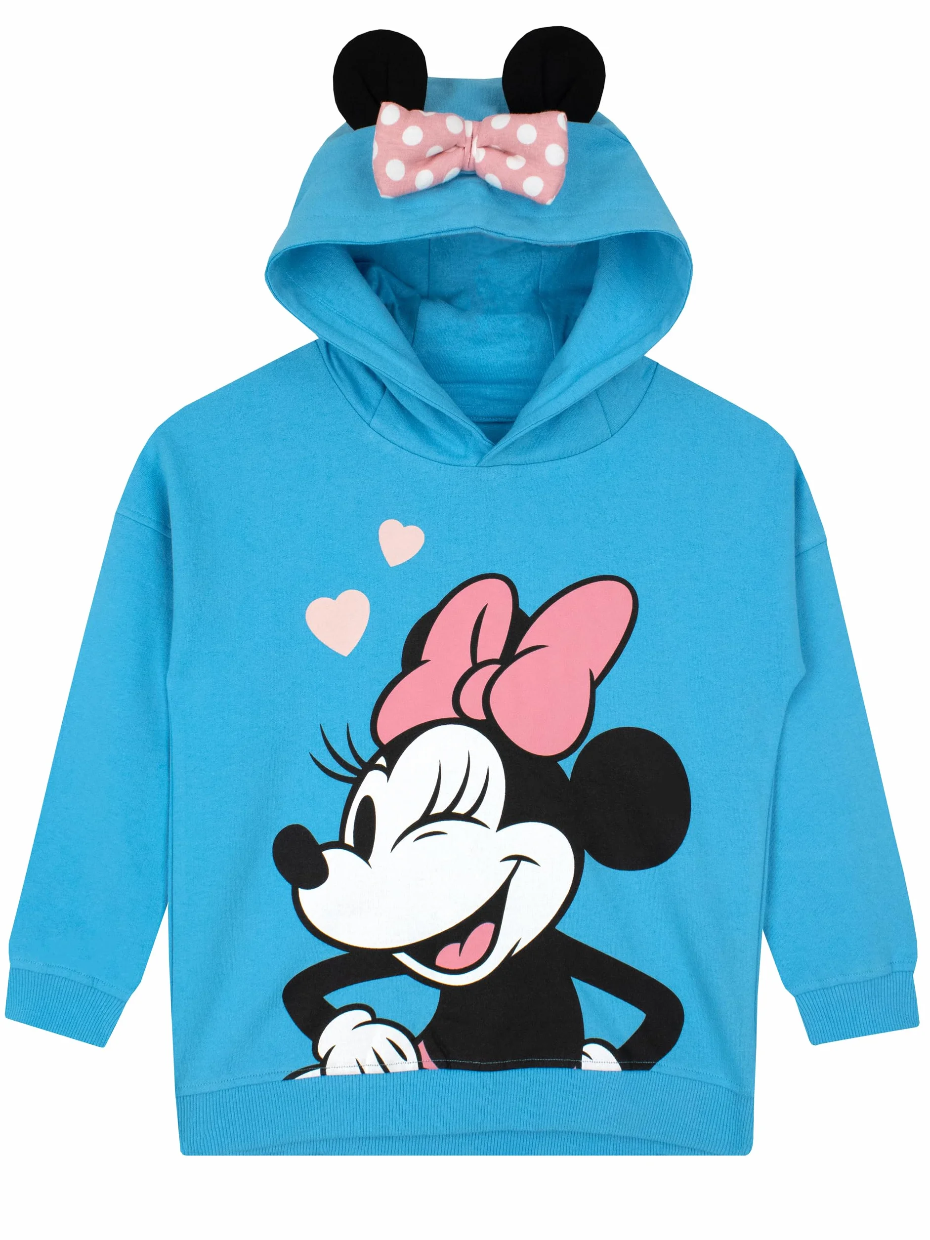 Disney Girls Minnie Mouse Hoodie | Bluza Dla Dziewczynek z Uszkami Minnie 3D | Oficjalnie Licencjonowany Merchandise Minnie Mouse