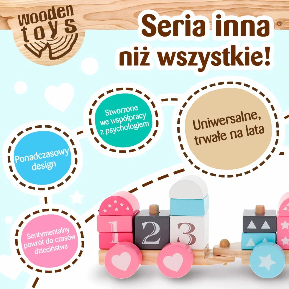 Trefl - Cat, Wooden Toys - Zabawka Drewniana, Kotek na Kółkach, Sznurek do Ciągnięcia, Ekologiczna Zabawka z Naturalnego Drewna, Bezpieczna Zabawka na Lata, dla Dzieci od 12 miesięcy