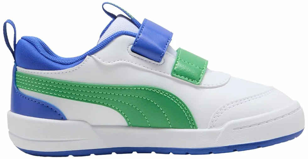 PUMA MULTIFLEX 2 Dino V PS Sneaker, biało-zielone owoce - Royal Sapphire, 12 UK dziecko, Puma Biało-zielony owoc królewski szafir, 31 EU