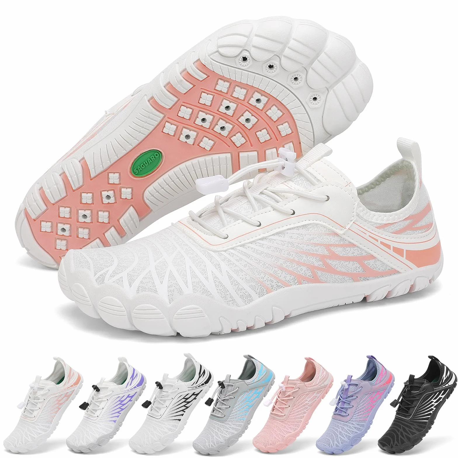 SAGUARO Barefoot minimalistyczne damskie buty do wody Oddychające, szybkoschnące, 35-43 EU