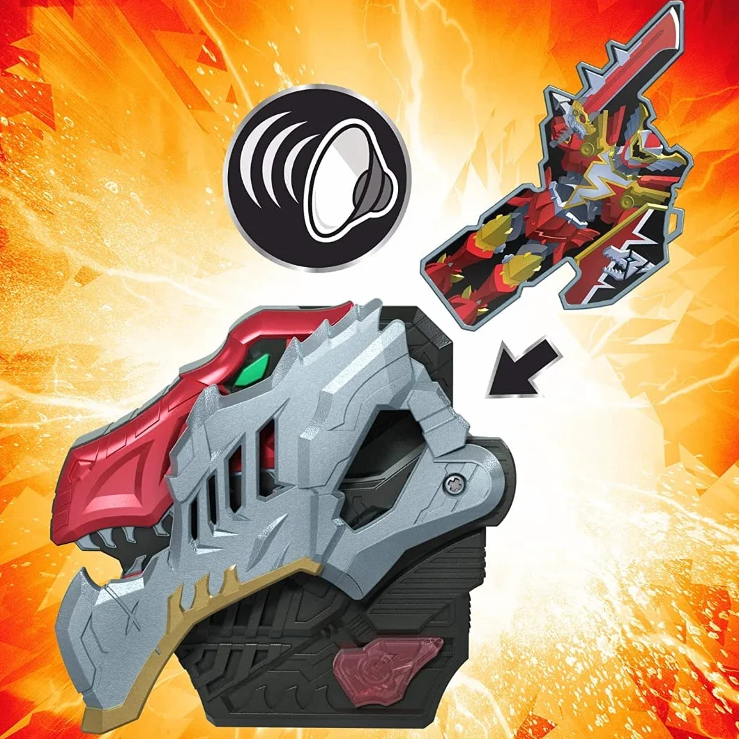 Power Rangers Dino Fury Morpher Elektroniczna zabawka ze światłami i dźwiękami zawiera Dino Fury Key inspirowany programem telewizyjnym