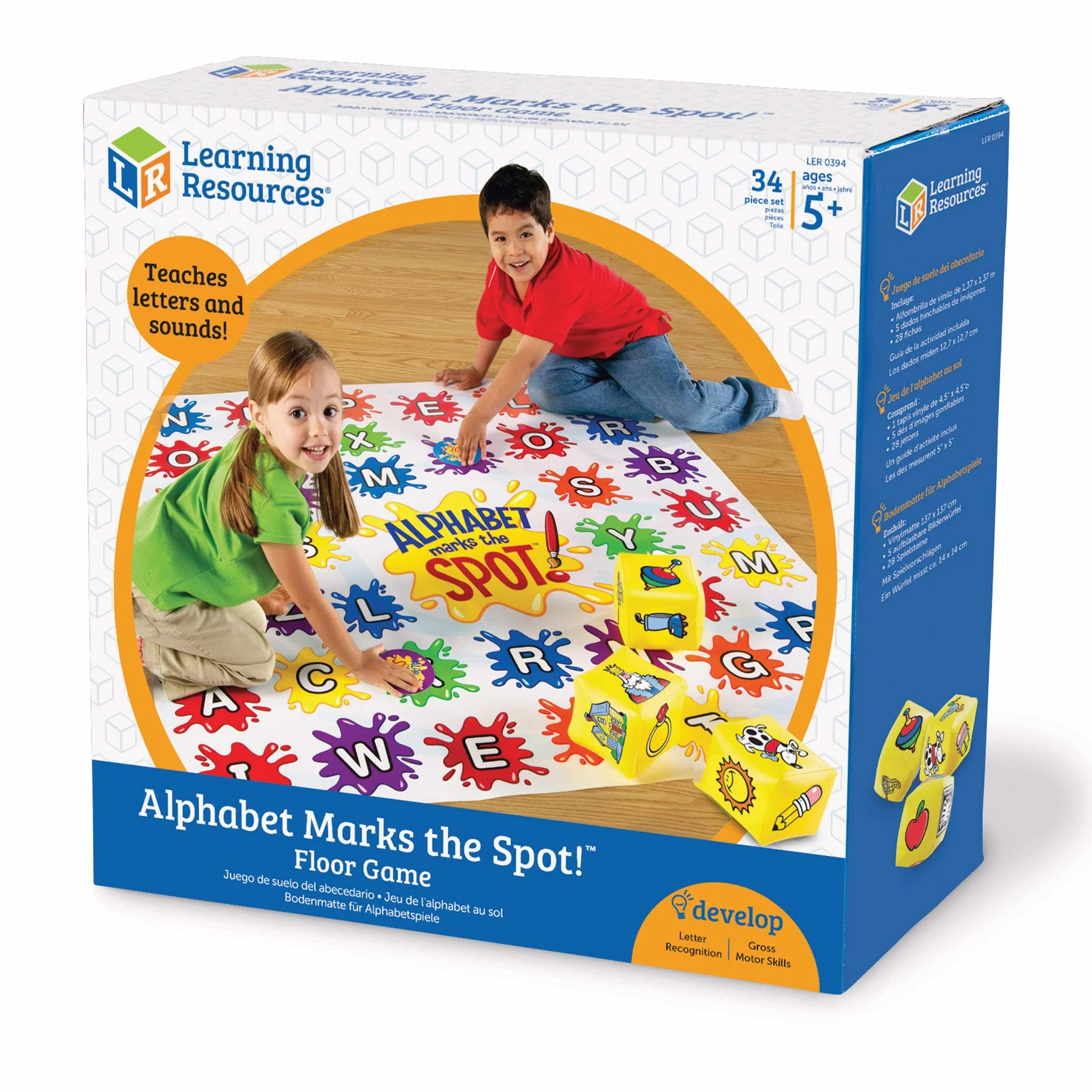 Learning Resources Alphabet Marks the Spot Pod?oga Gra 34-Kawałek Aktywność Zestaw
