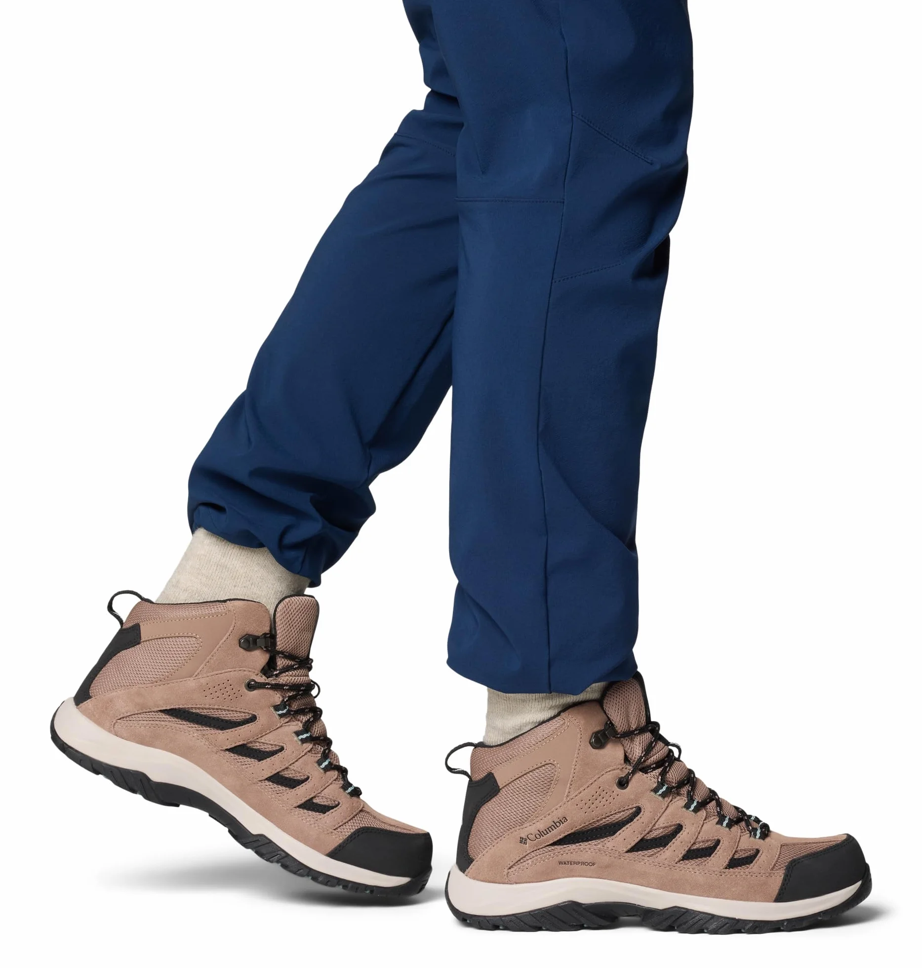 Columbia Męskie wodoodporne buty trekkingowe Crestwood Mid, Ziele angielskie kruszony niebieski, 50 EU