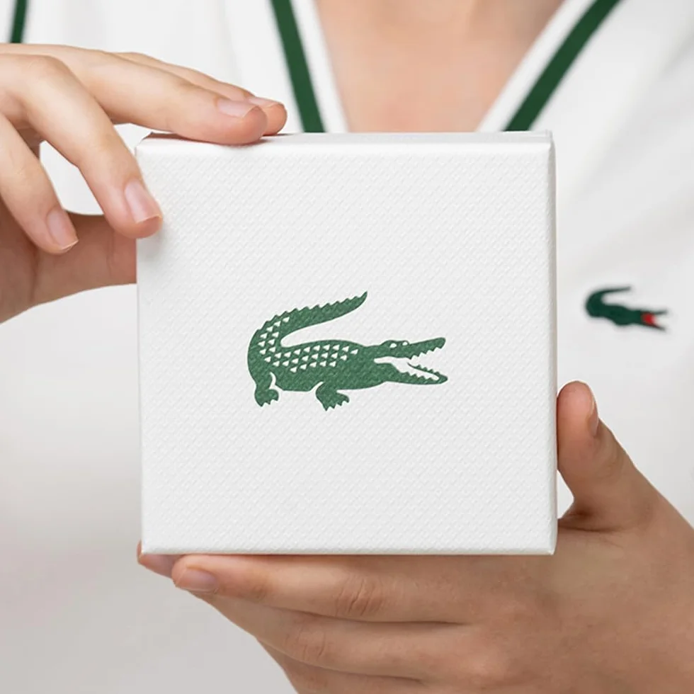 Lacoste METROPOLE Collection Link Bransoletka ze stali nierdzewnej ozdobiona wzorem petit piqué - dostępna dla niego i dla niej