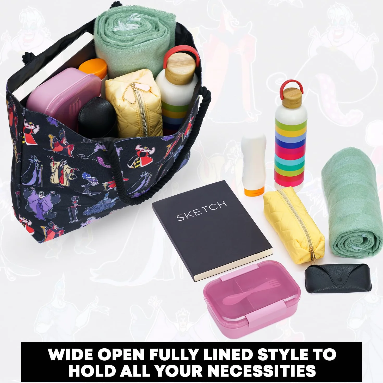 Disney Torba do przenoszenia Princess Villains Ursula Evil Queen Maleficent Cruella de Vil