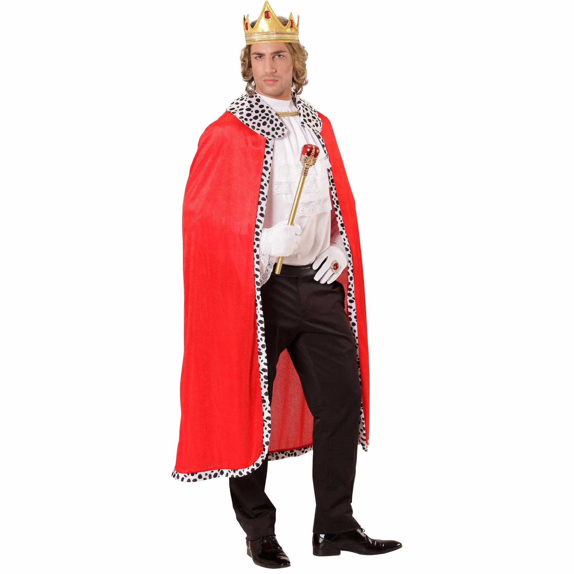 W WIDMANN MILANO Party Fashion - 00098 - Płaszcz z koroną, 120 cm, do przebrania za króla i księcia, na imprezy karnawałowe i tematyczne