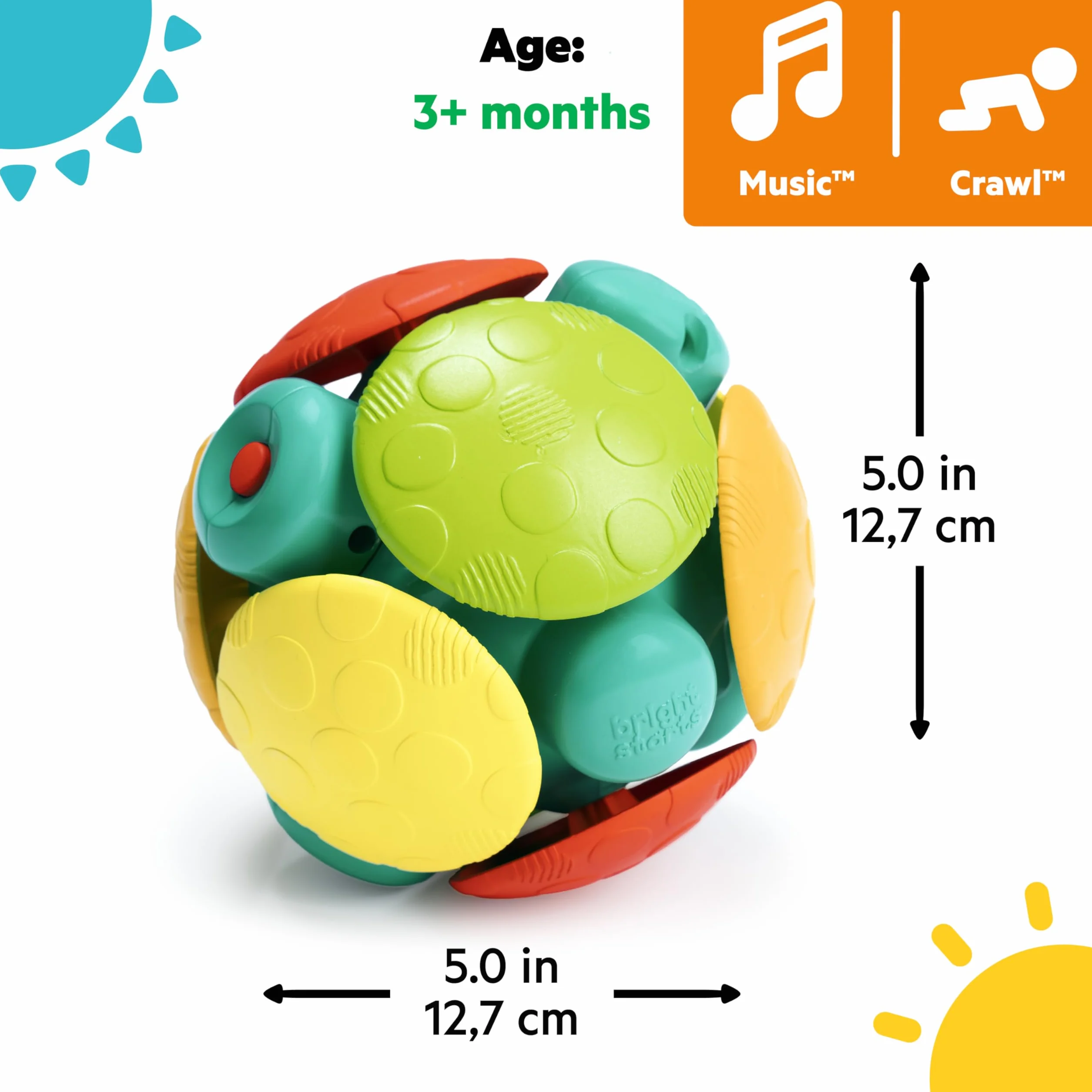 Bright Starts 12212 Zabawka, Wielokolorowy, Od 3 miesięcy