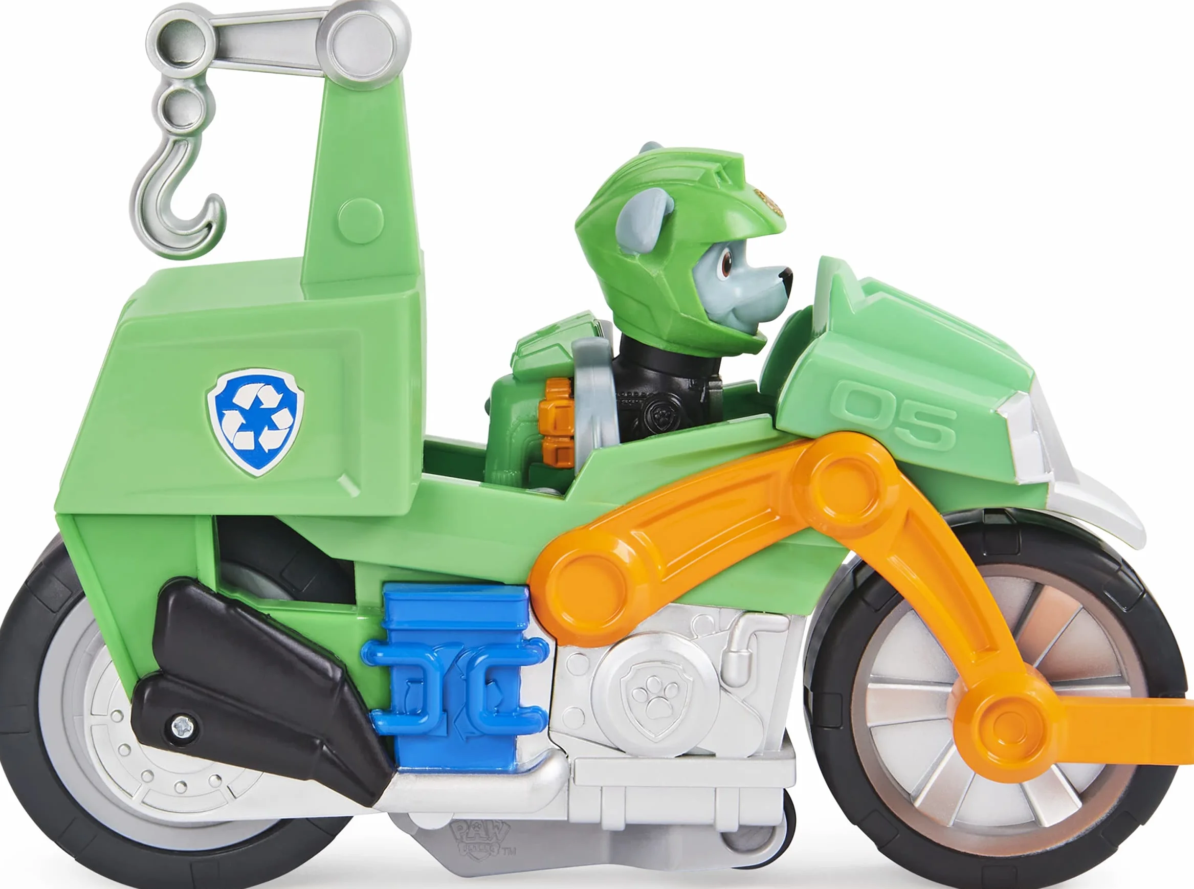 Paw Patrol Rocky Motocykl, Zielony, 6060545