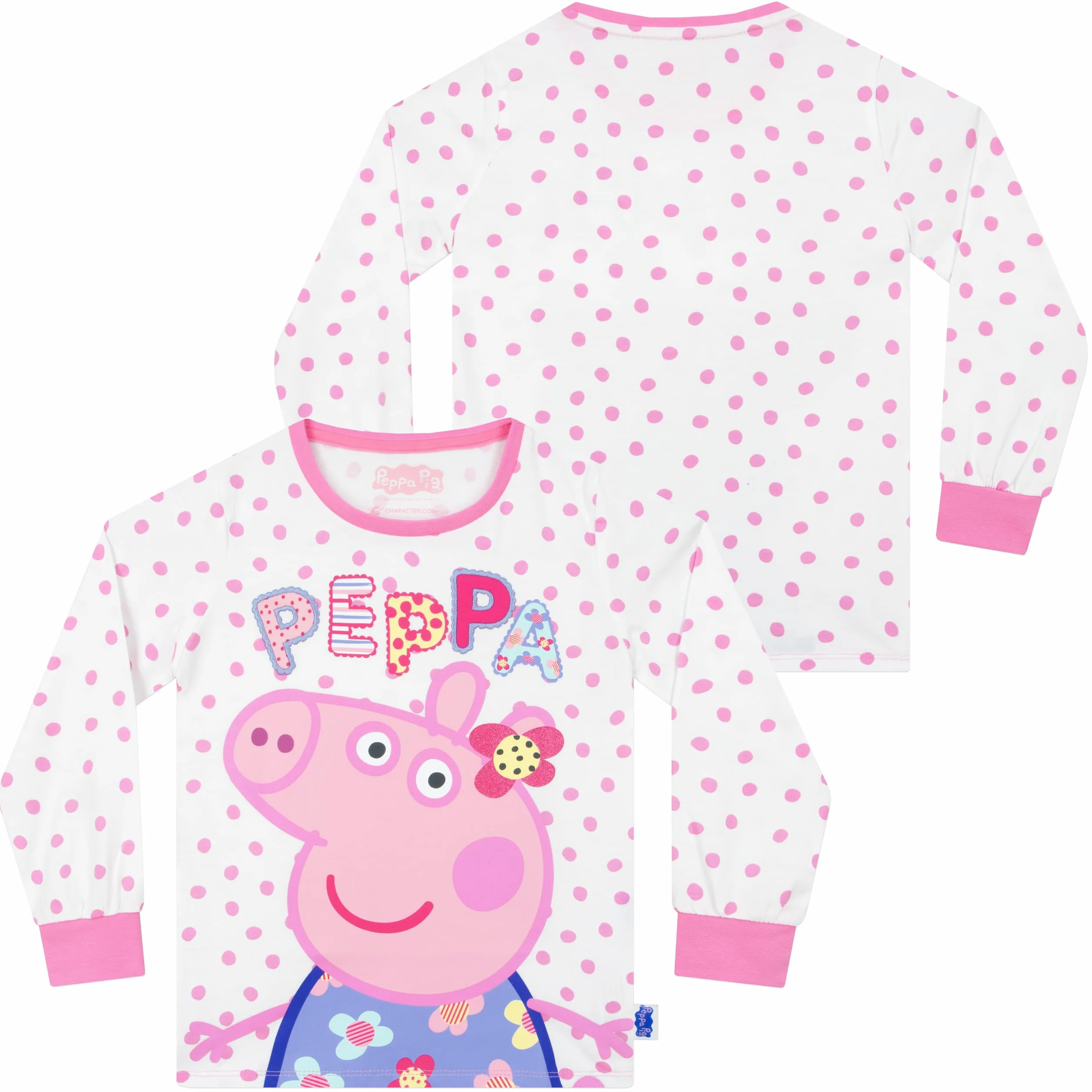 Peppa Pig Piżama, Dziewczęca Piżama Z Długim Rękawem, Dziecięca Piżam Peppa, Zestaw Piżam Dla Dziewczynek