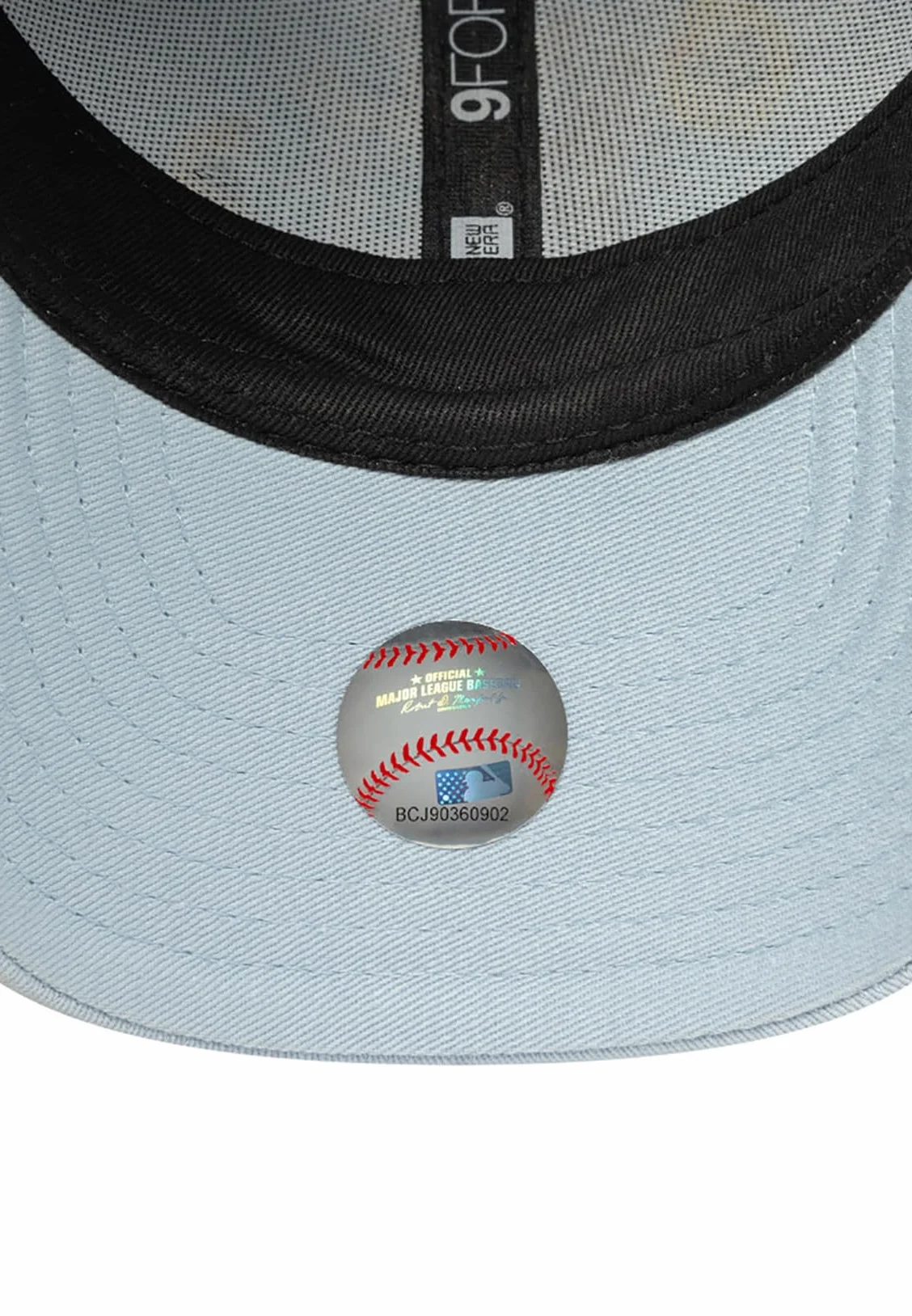 Czapka New Era 9Forty dla dzieci z ikoną owocu NY Yankees jasnoniebieska, rozmiar: dziecięcy