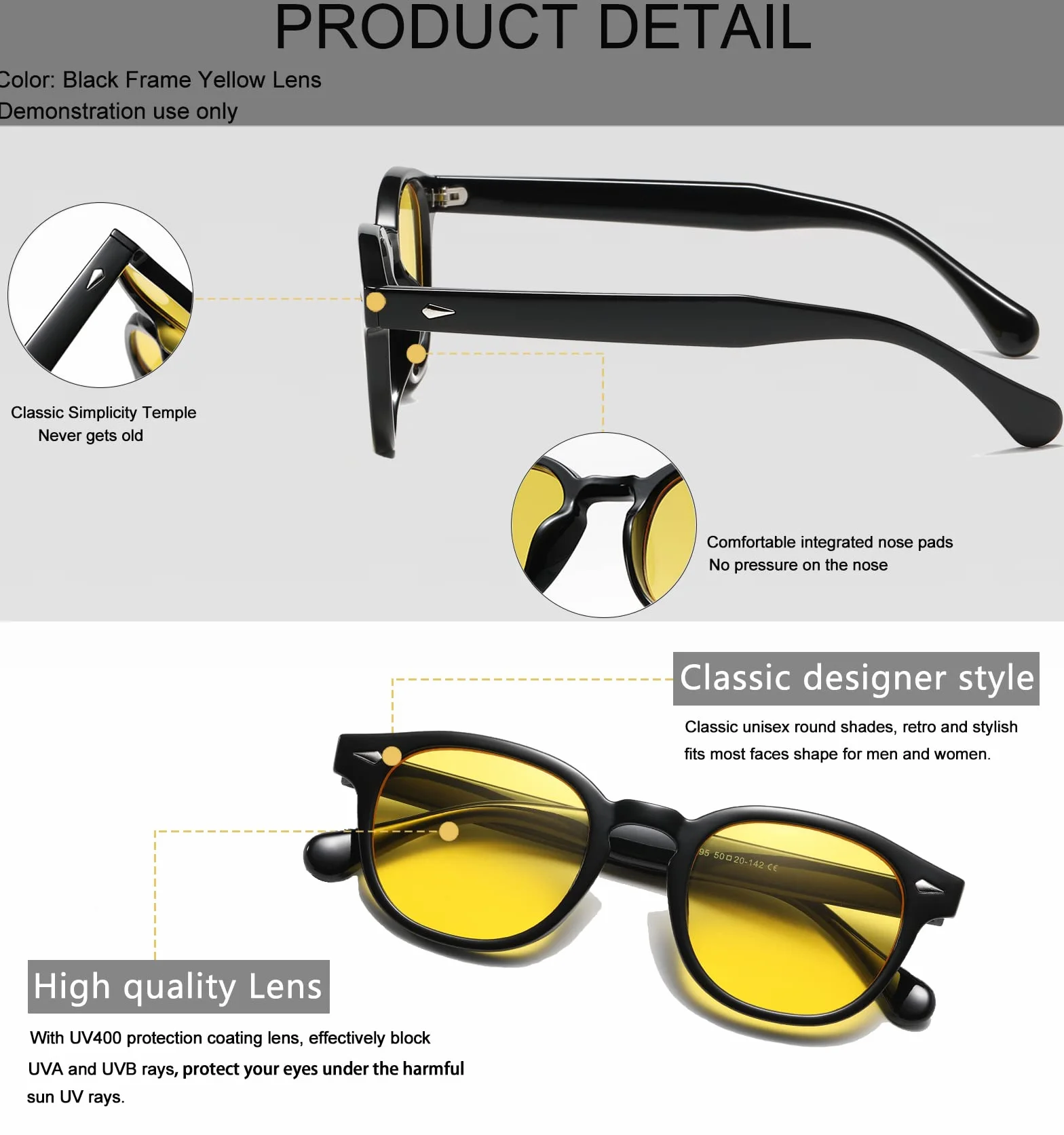 Long Keeper Retro okrągłe okulary przeciwsłoneczne męskie damskie vintage małe okrągłe okulary przeciwsłoneczne designerskie owalne okrągłe oprawki unisex retro okulary przeciwsłoneczne ochrona UV400