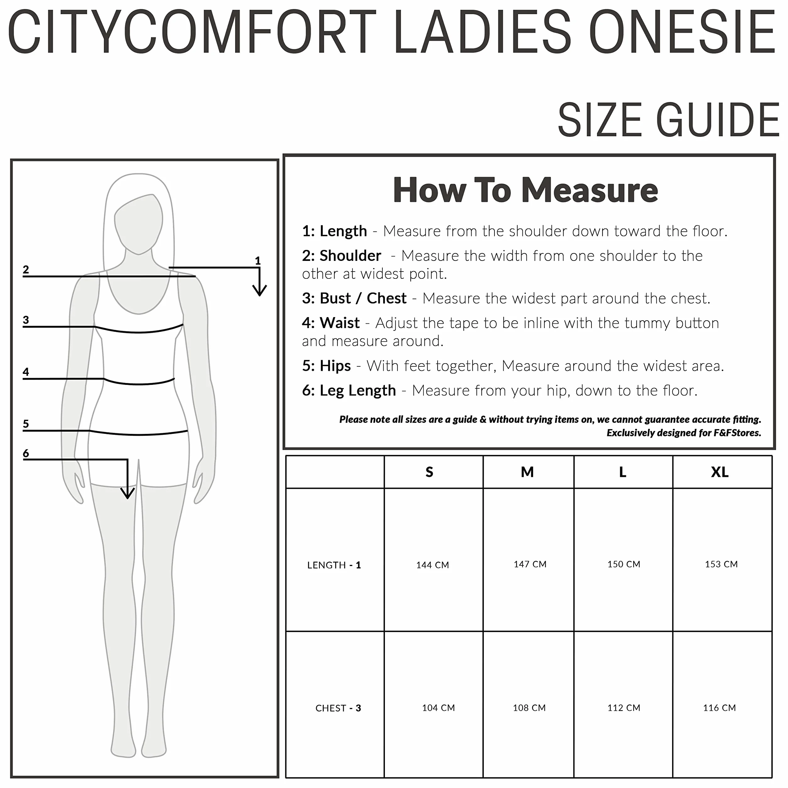 CityComfort Kombinezony dla kobiet, miękkie, wygodne piżamy z polaru dla kobiet, puszysty polarowy kombinezon, odzież do domu, rozmiary S-XL, Brązowy, M