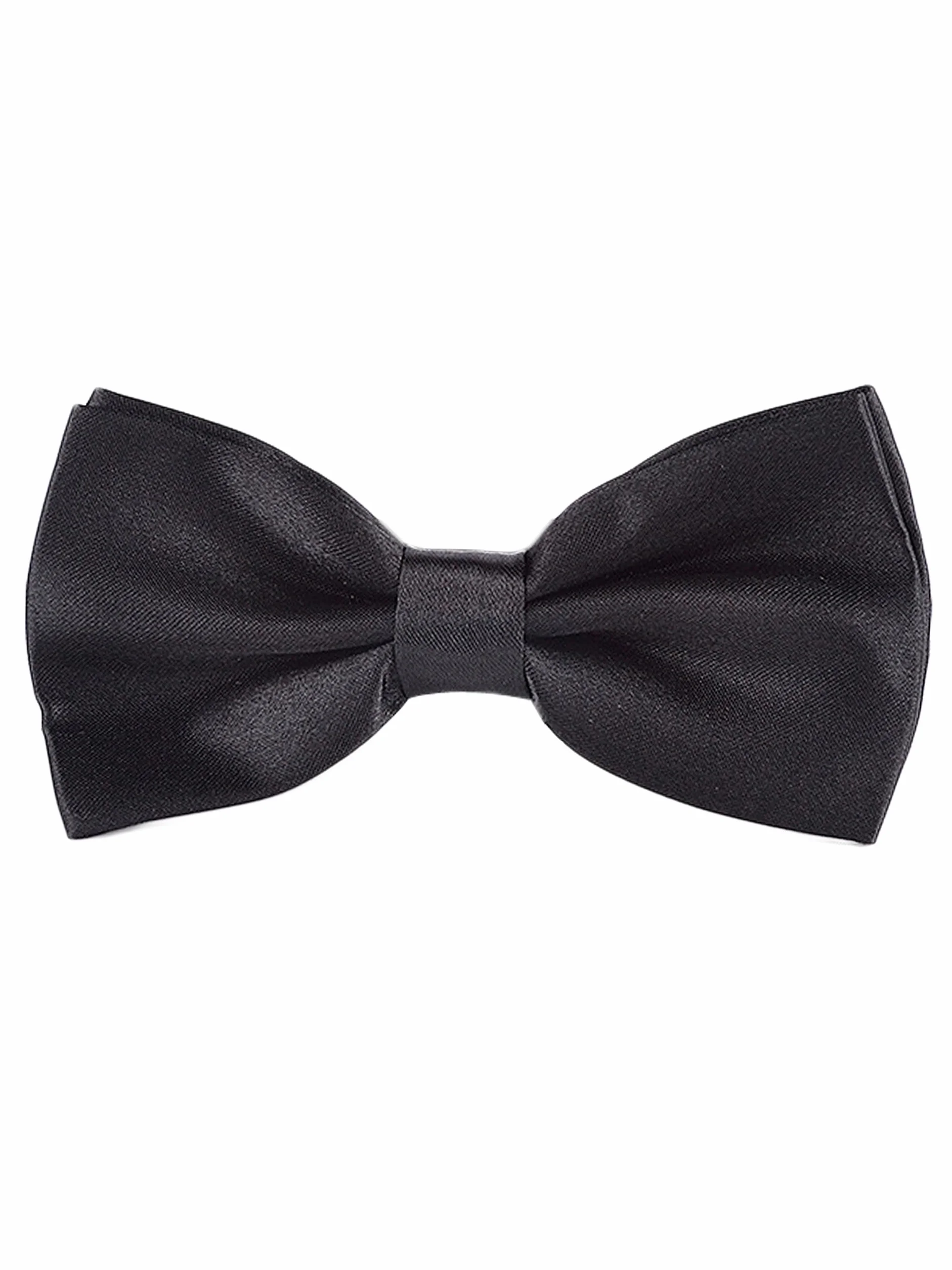 męska muszka 6 x 12 cm Classic Bow Tie z zapięciem na haczyk, już związana, regulowana, klasyczna, casualowa forma – jednokolorowa