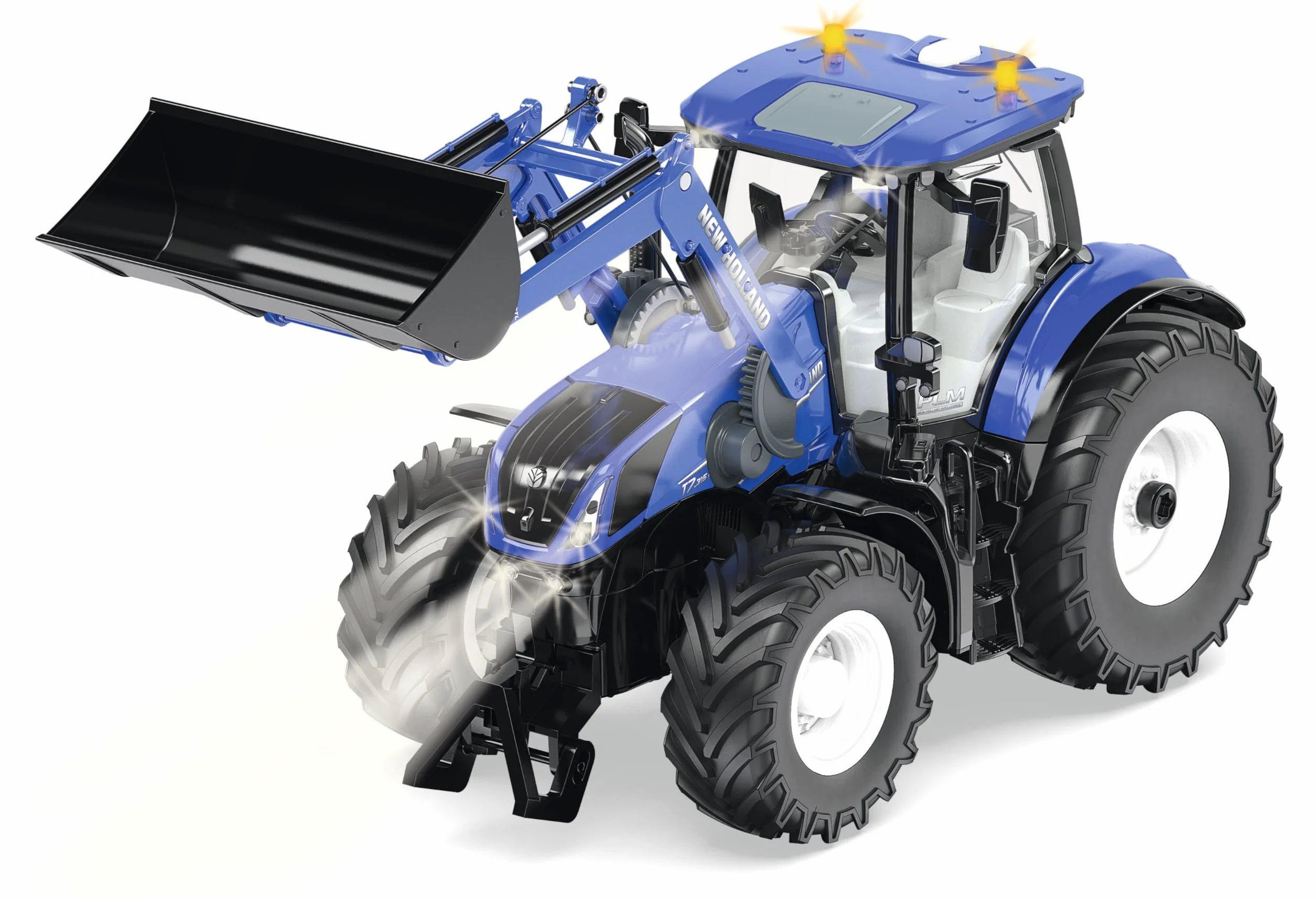 Siku 6797, New Holland T7.315 Traktor z ładowaczem czołowym, Niebieski, Metal,Tworzywo sztuczne, 1:32, Zdalnie sterowany, Bez pilota zdalnego sterowania, Możliwość sterowania przez aplikację