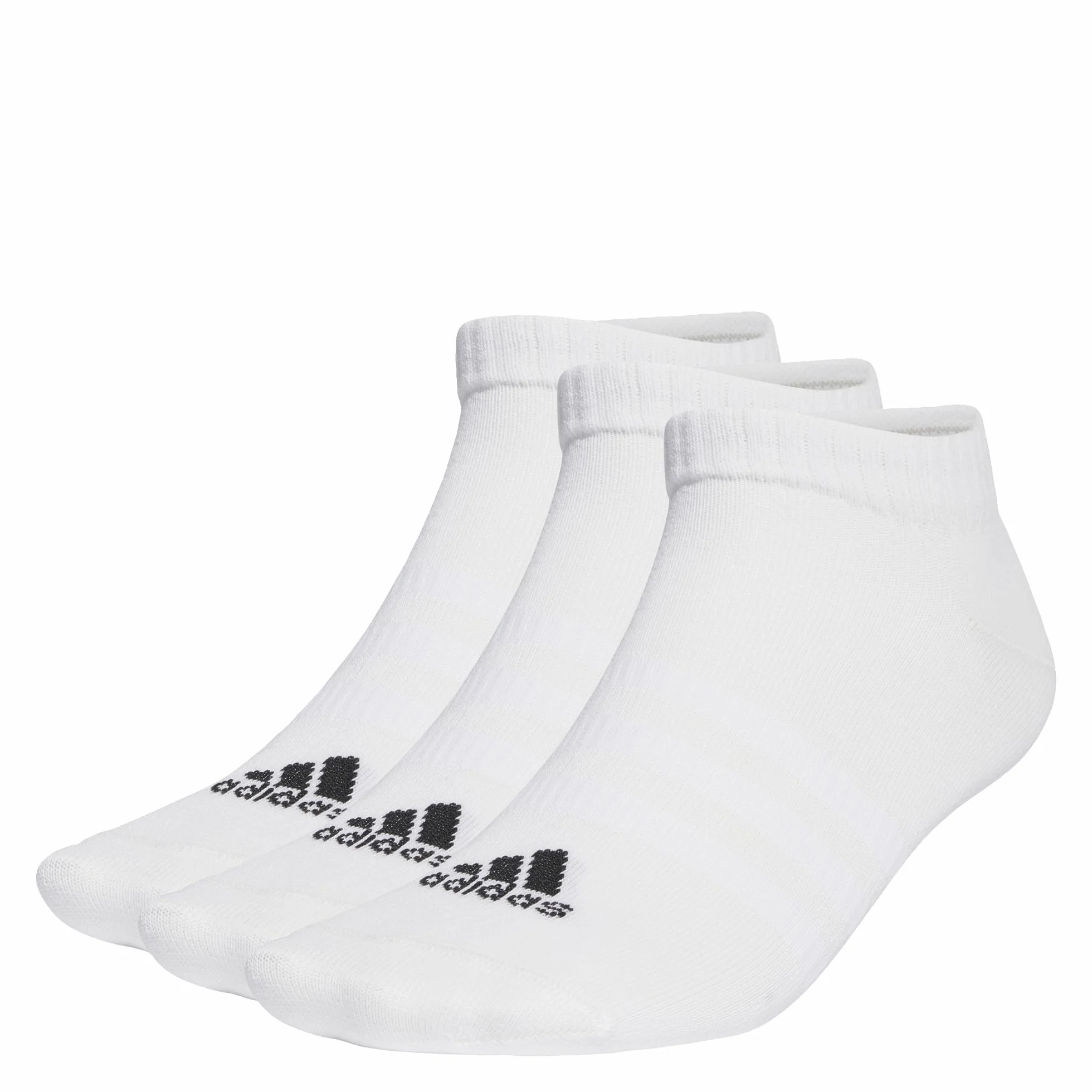 adidas Uniseks Skarpeti do kostek, White/Black, 43-45