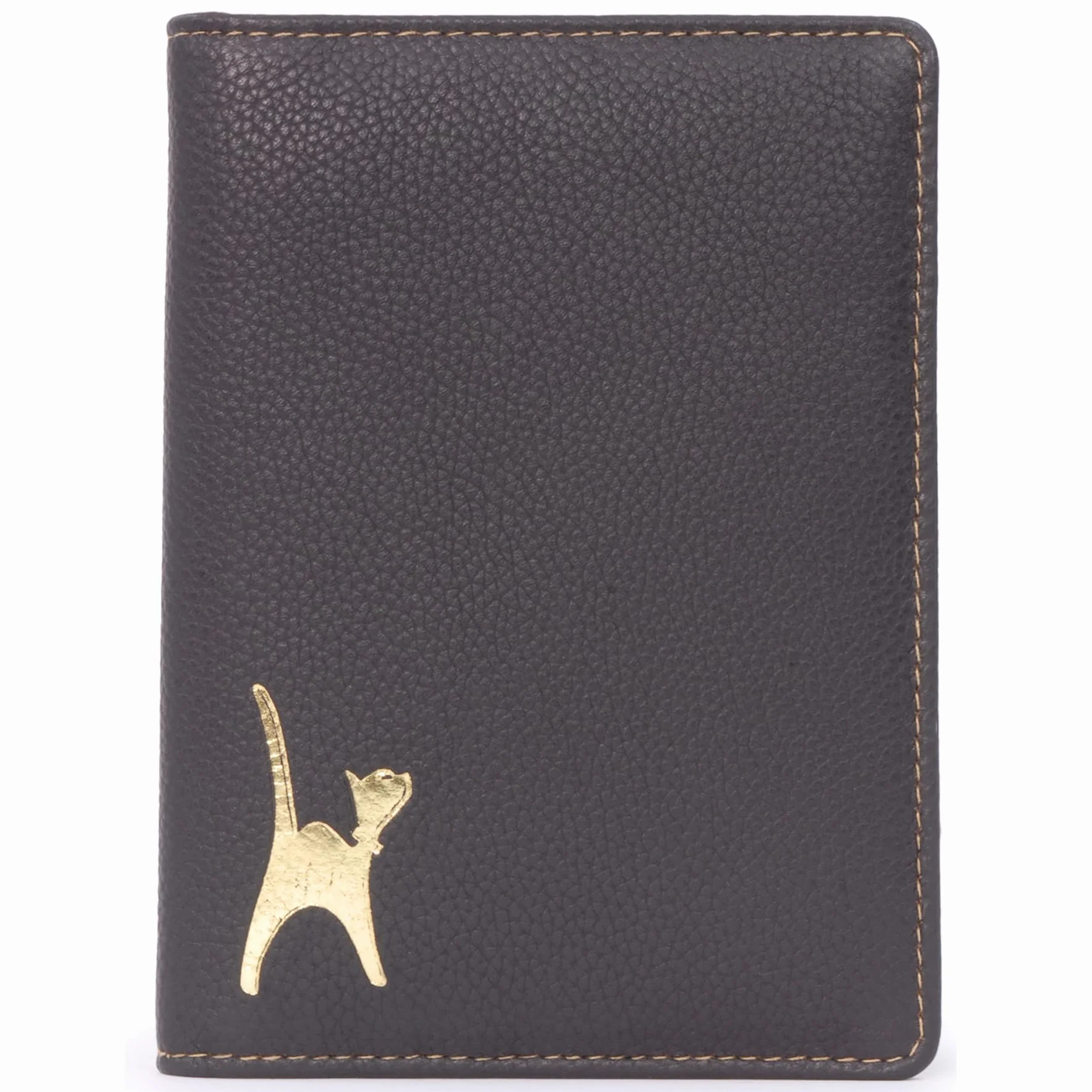 Catwalk Collection Handbags - Damskie Skórzane Etui na Paszport - Mały Portfel Podróżny na Karty - w Pudełku Upominkowym - RFID - Skye - Brązowy