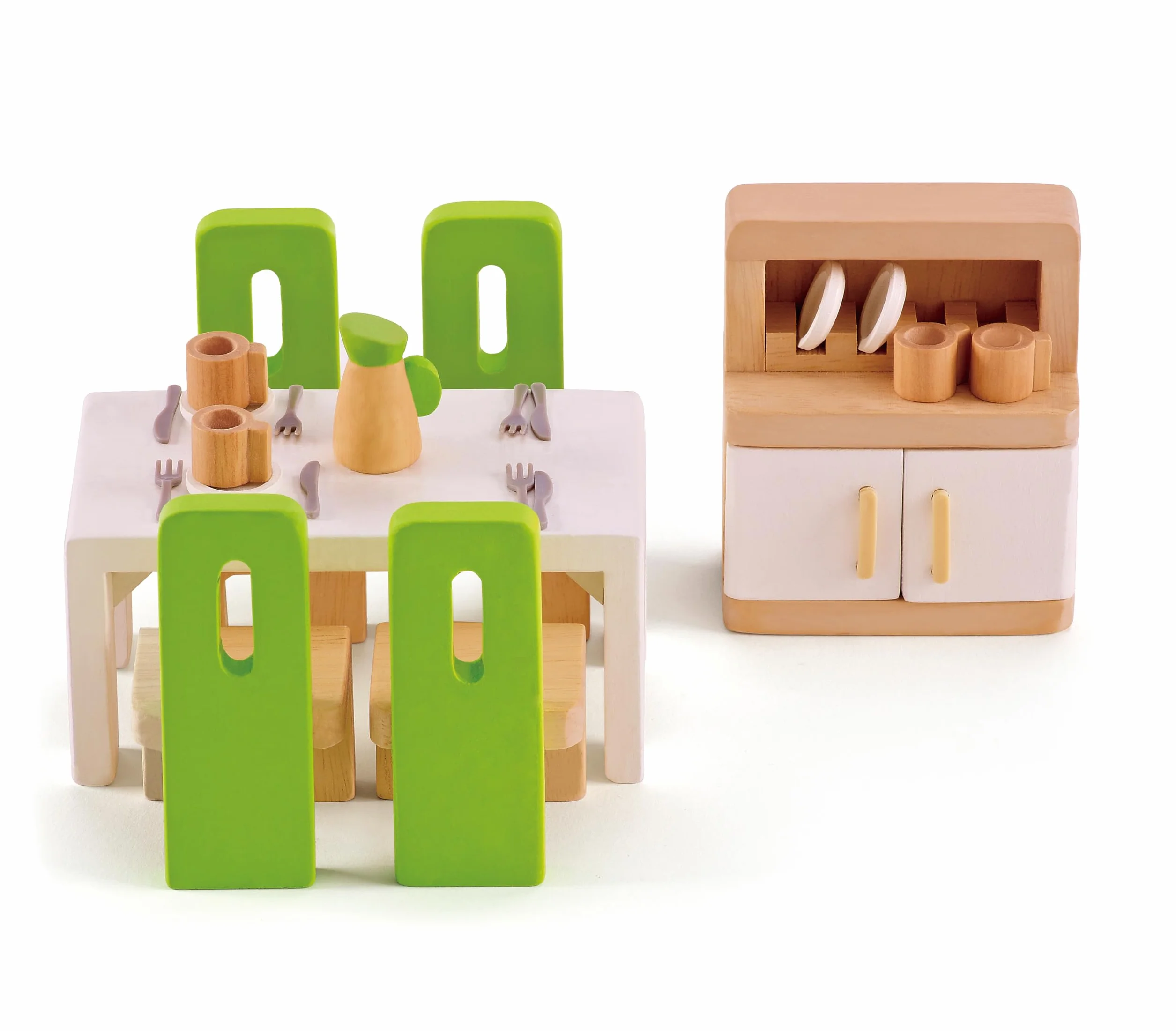 Hape E3454 Dining Room - Wooden Dolls House Accessories