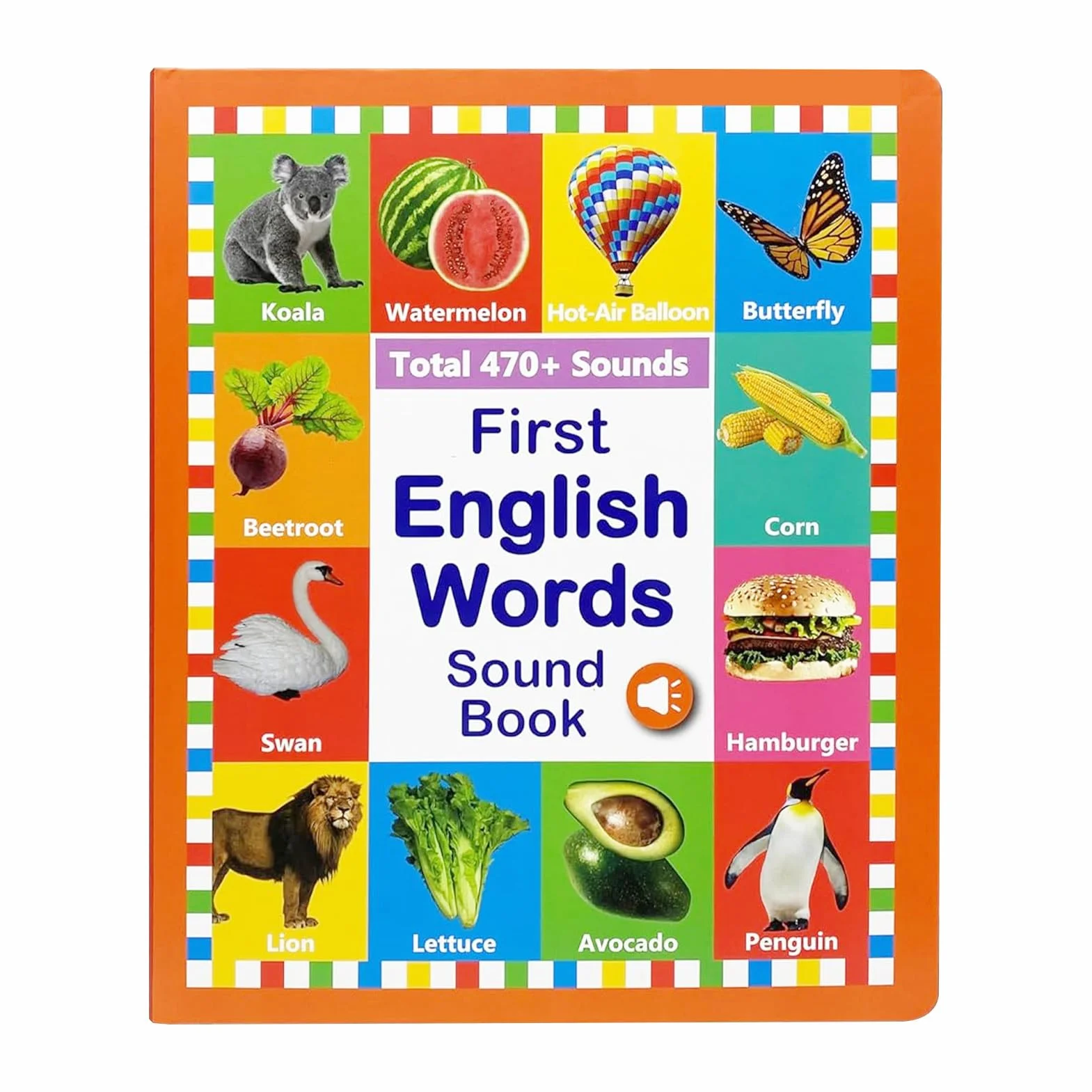 Książka do nauki angielskich słów, książki dźwiękowe Vocabulary, Educational Language Companion, Learn for Infanters, 2-6 lat, domowe narzędzie do nauki, wczesne czytanie dla chłopców i FI