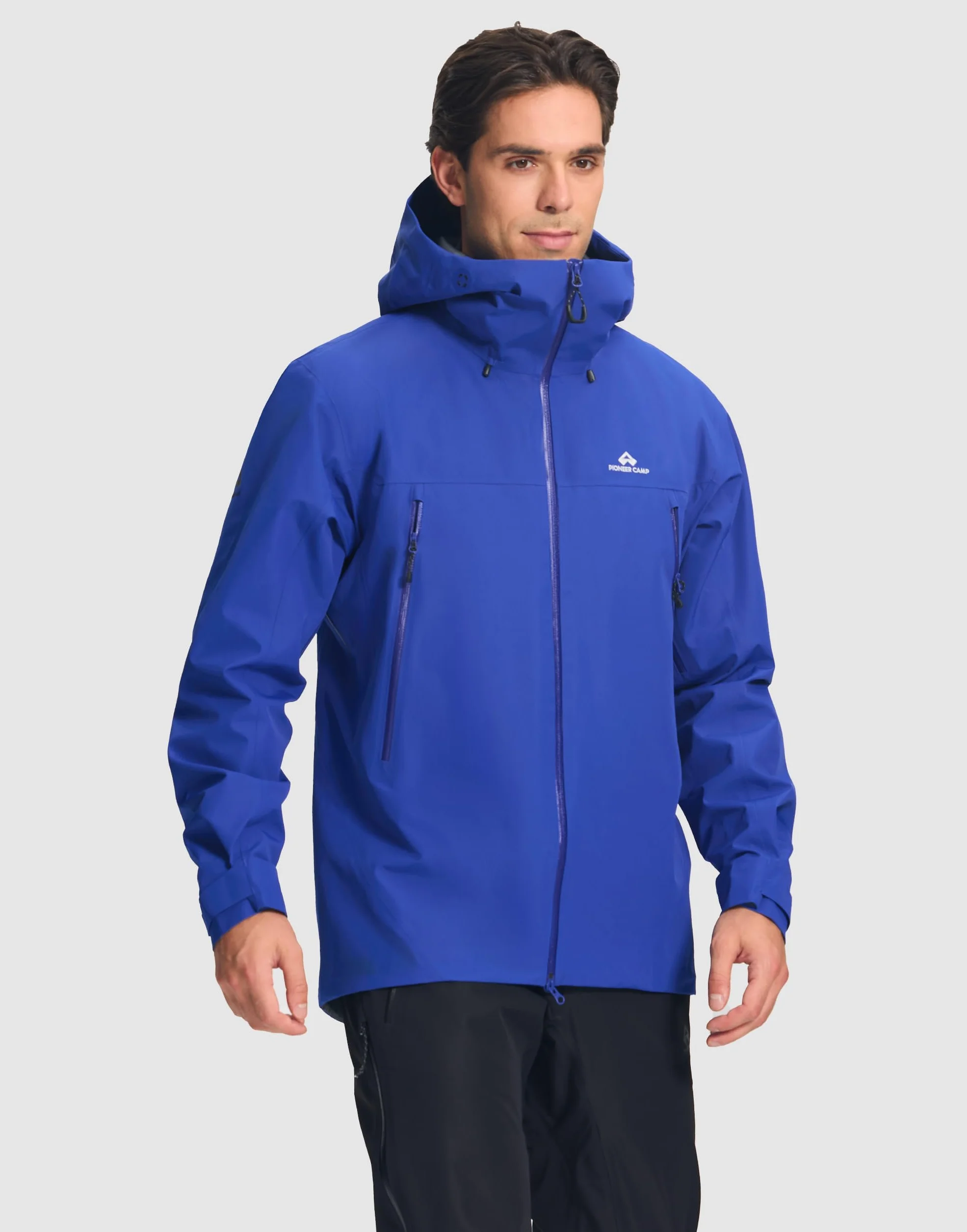 Pioneer Camp Męska kurtka przeciwdeszczowa, 3 l, wodoszczelna, oddychająca, outdoorowa, na wędrówki, trekking, wspinaczkę, jazdę na nartach