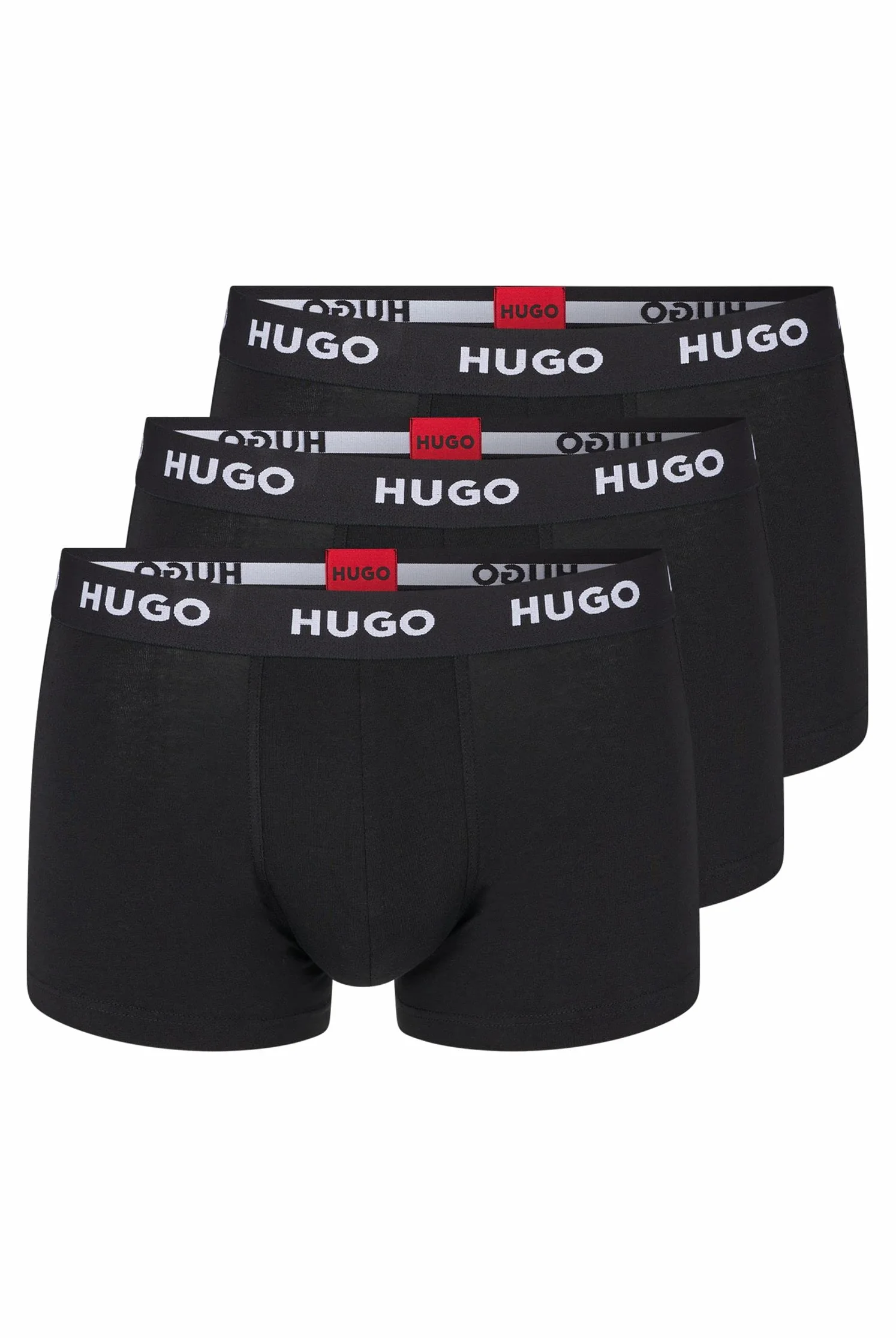 HUGO Bokserki męskie, Nowy - czarny 1, XL