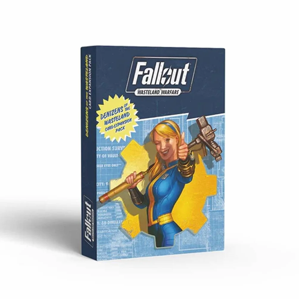 Modiphius Entertainment | Fallout Wasteland Warfare | Denizens of the Wasteland Card Expansion Pack | Miniatures | Unpainted