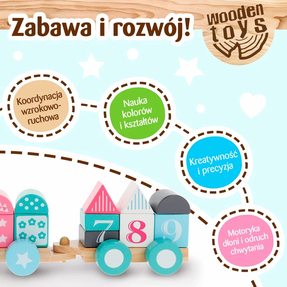 Trefl - Cat, Wooden Toys - Zabawka Drewniana, Kotek na Kółkach, Sznurek do Ciągnięcia, Ekologiczna Zabawka z Naturalnego Drewna, Bezpieczna Zabawka na Lata, dla Dzieci od 12 miesięcy