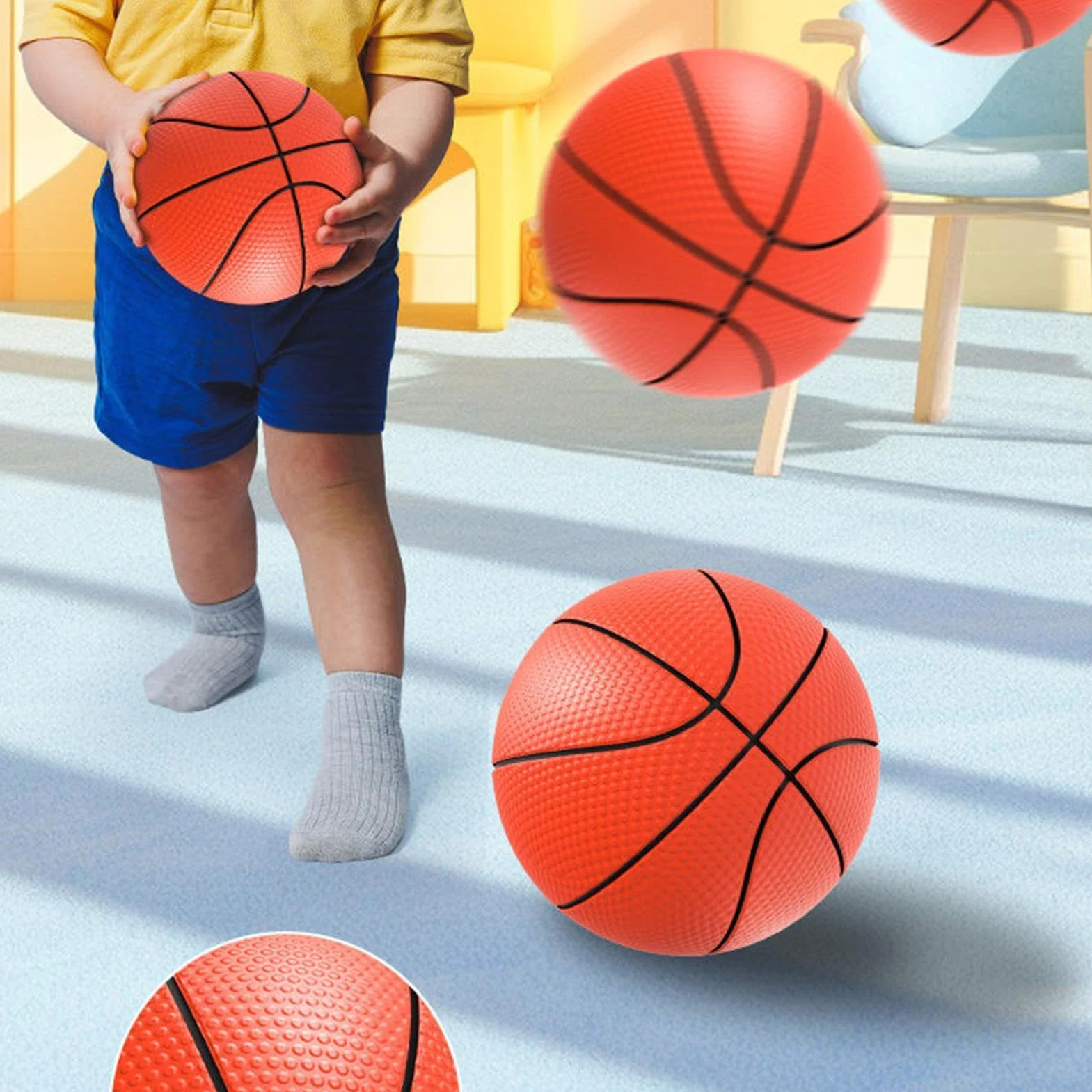 Kids Basketball Hoop, Indoor Game Sport Toy, Basketball Hoop Toys, Sport Early Education Toys, Basketball Hoop Indoor Toys, Easy To Use, Portable for Indoor Garden Play