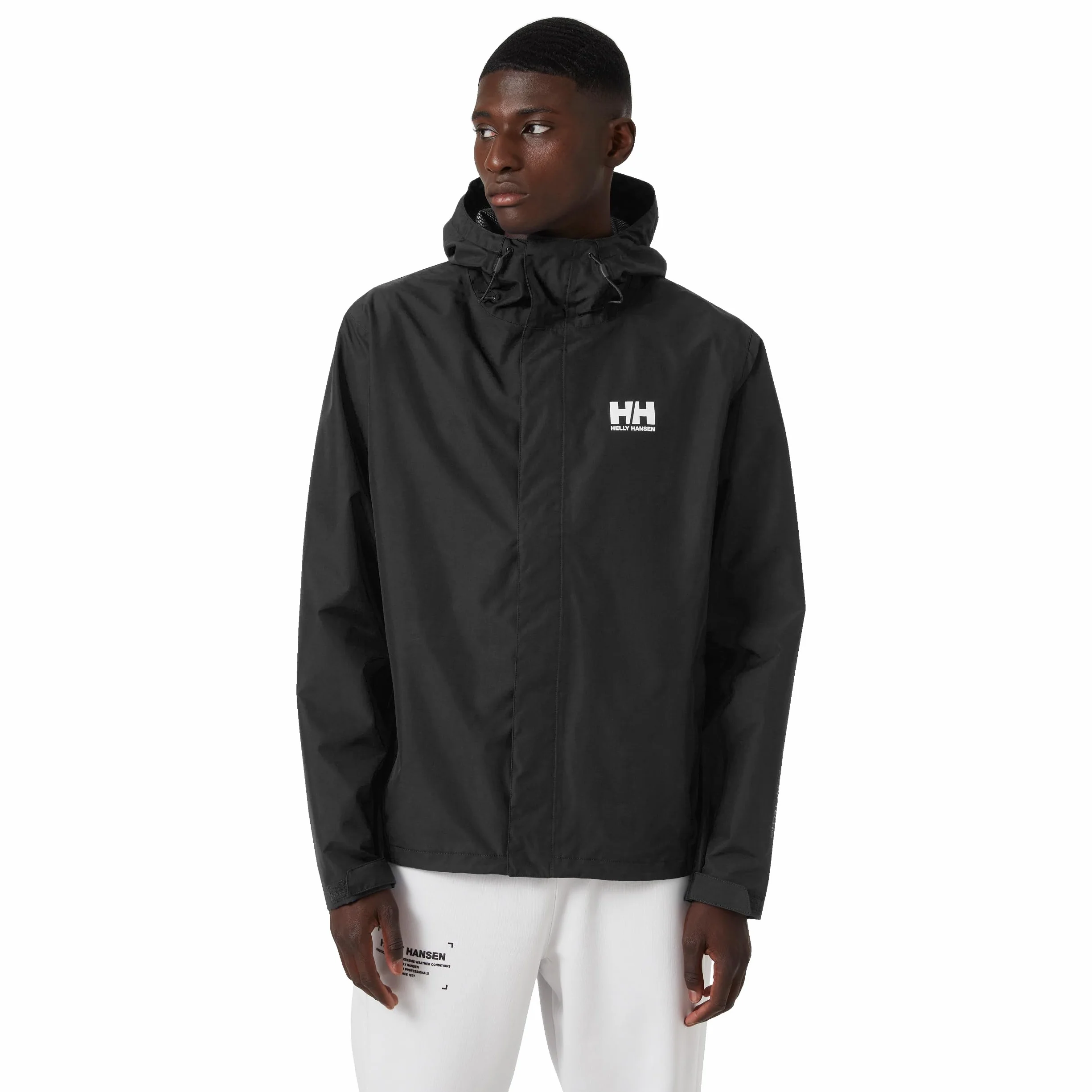 Helly Hansen Męska wodoodporna wiatroszczelna oddychająca kurtka przeciwdeszczowa, 992 Black, XXL