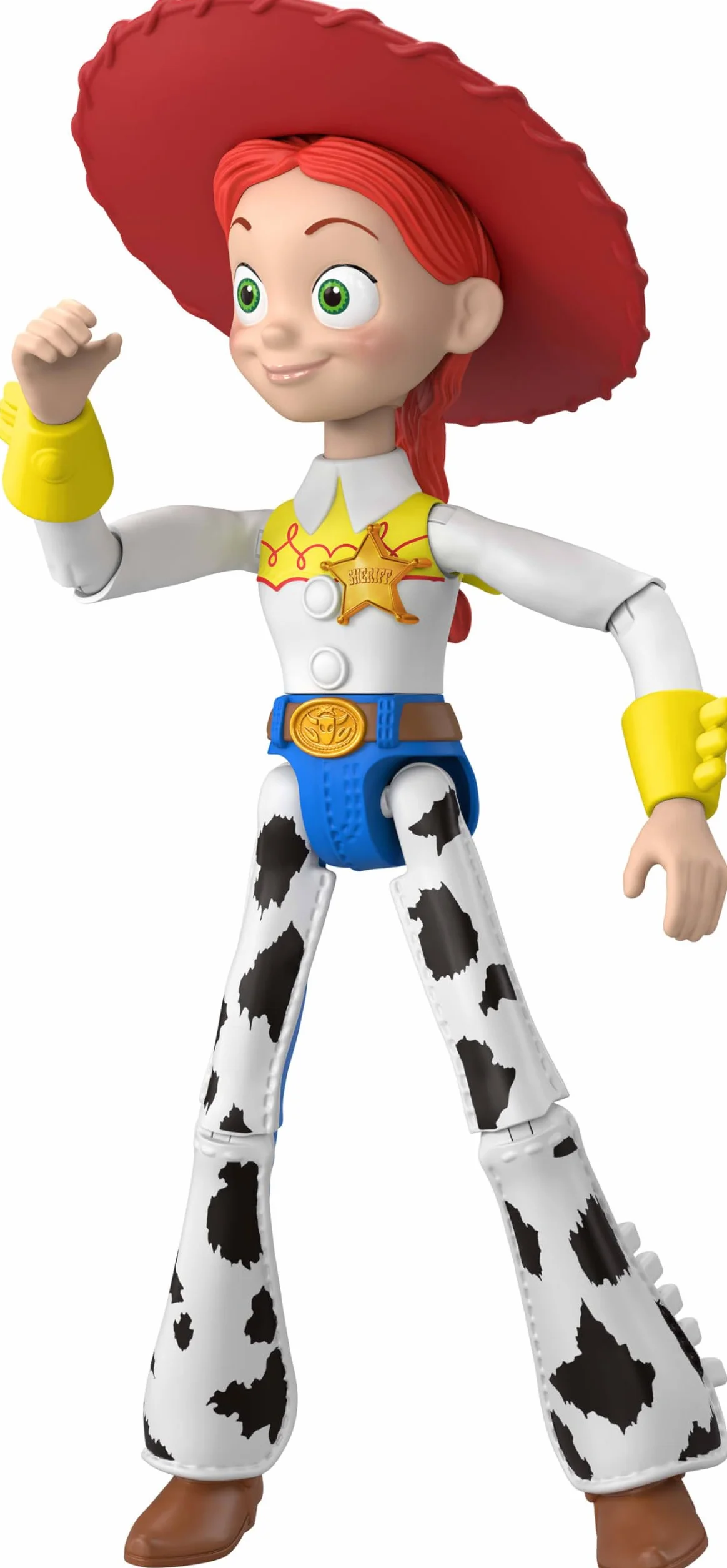 Mattel Disney Pixar Toy Story 5 PlayScale Jessie Figurka (ok. 22 cm), kowbojka, 12 punktów ruchu, filmowy wygląd, zdejmowany kapelusz, zabawka dla dzieci 3+, JKV16