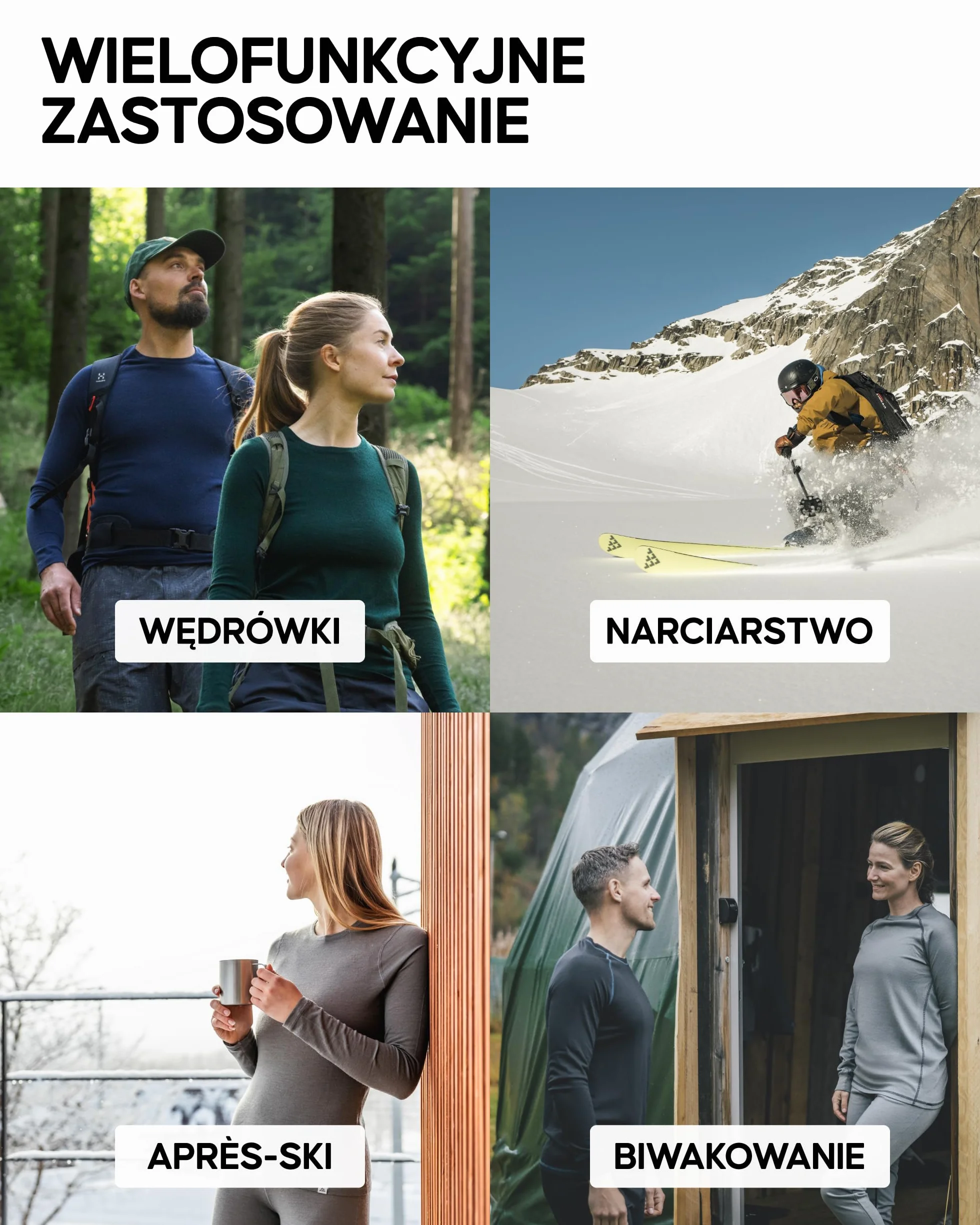 DANISH ENDURANCE Damskie Legginsy Termiczne z Wełny Merino, Damska Bielizna Termoaktywna, Damskie Legginsy Zimowe z Warstwą Bazową