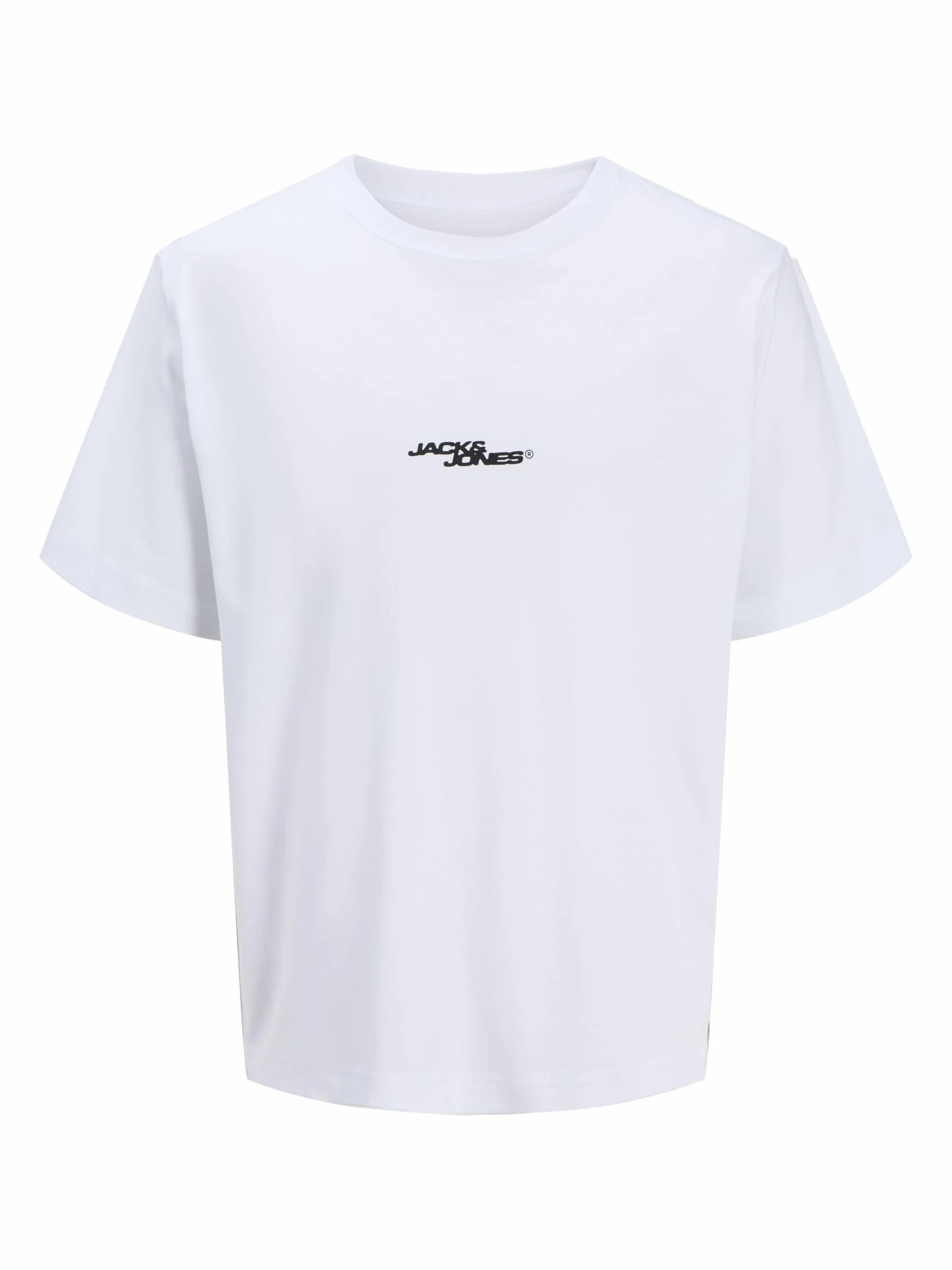 JACK & JONES Męska koszulka Jcosago Photo Back Tee SS Crew Neck, Bright White, M