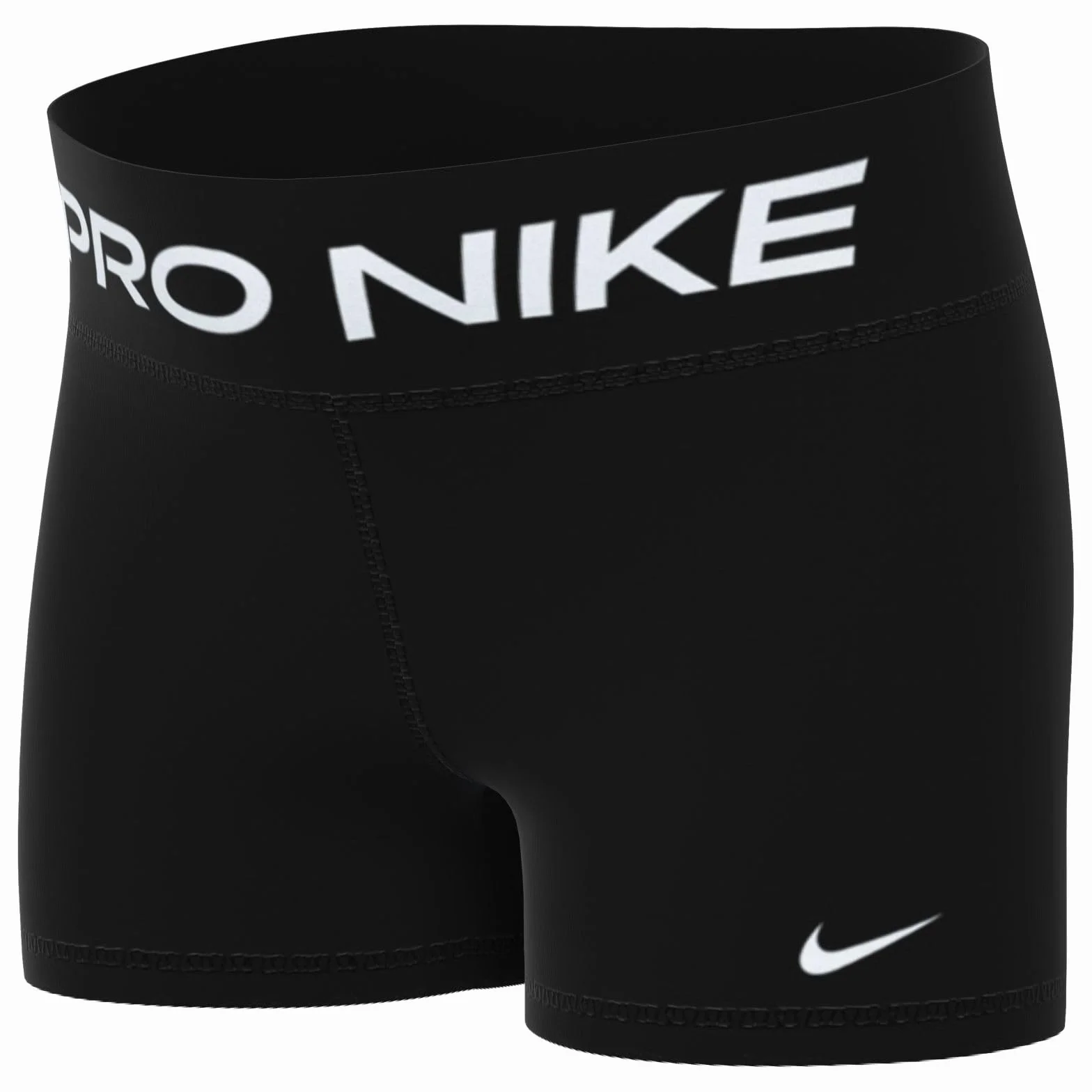 Nike Dziewczęce Pro Dri-fitUPPER obcisłe do uda, czarny/biały, 8-9 años Grande