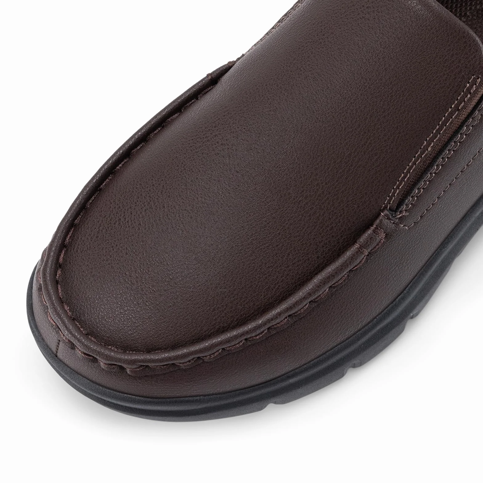Fitville Buty Męskie Szerokie Slip On Trampki Wygodne Mokasyny Męskie Skórzane Pantofle Szerokie Trampki