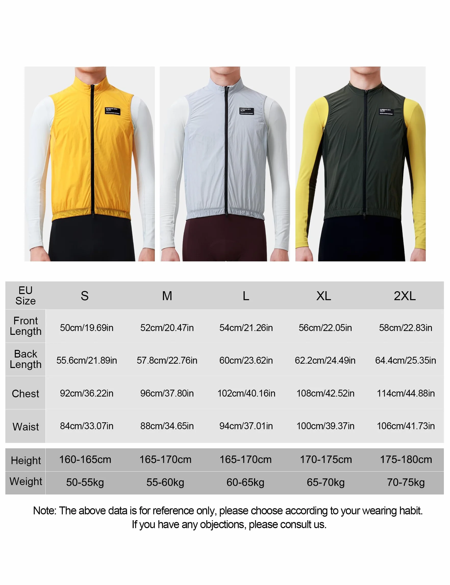 INBIKE Wiatroszczelna męska kamizelka rowerowa letnia kamizelka sportowa do biegania oddychająca lekka anty-UV odblaskowa codzienna kamizelka unisex