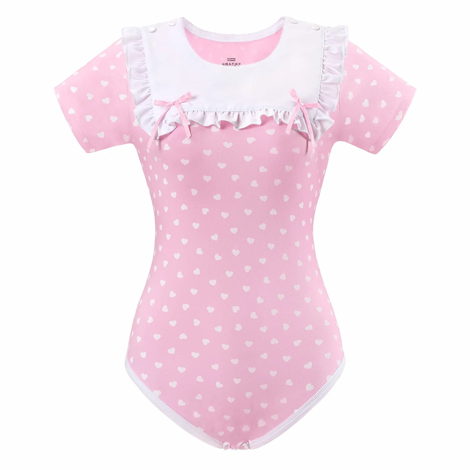 LittleForBig Bawełniany śpioszki Onesie Piżama Bodysuit- Szlachetna Ruletka Kokardka Śliniak Bodysuit