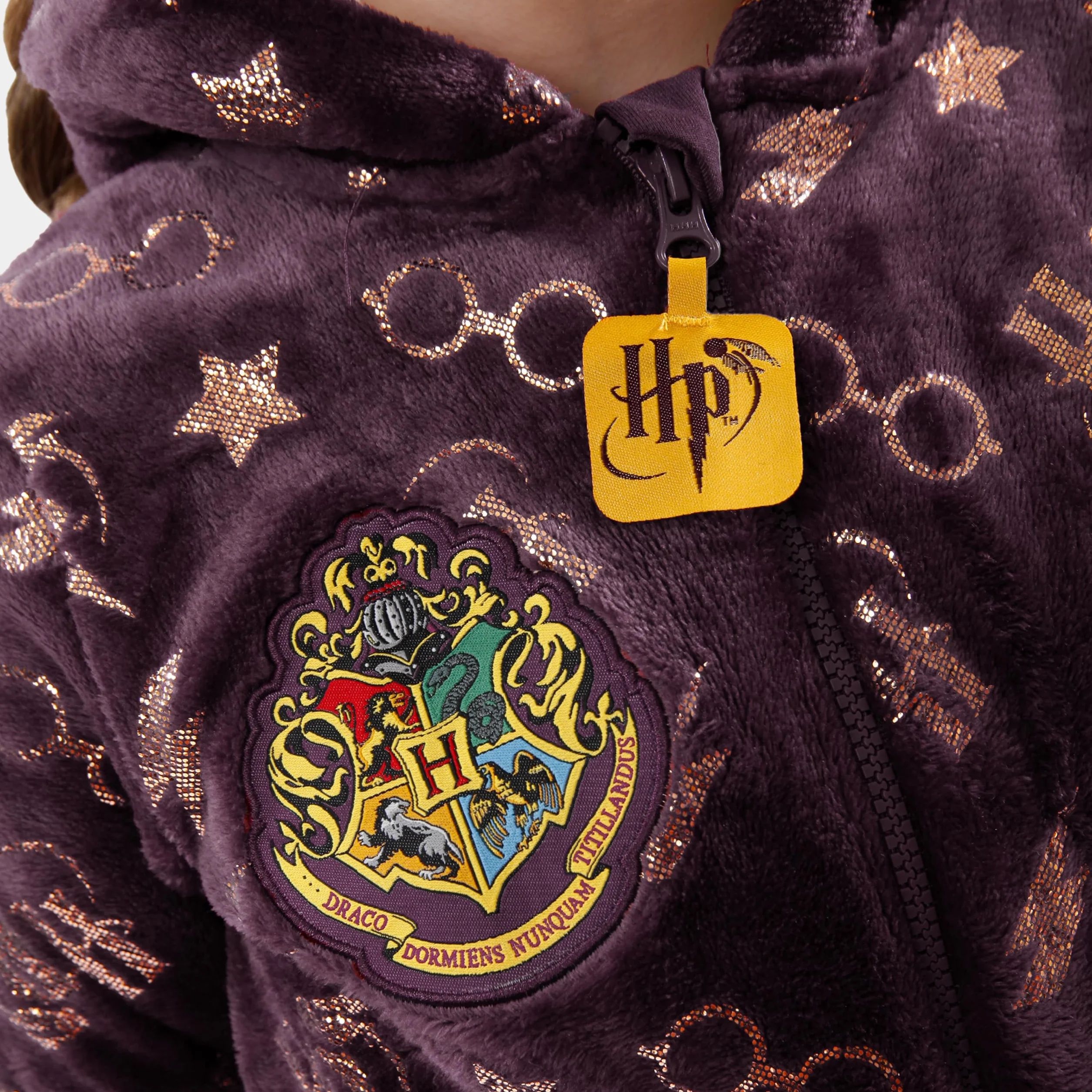 Onesie Harry Potter dla dziewczynek | Onesie dla dziewcząt z Hogwartu | Piżamy Gryffindor dla dziewczynek | 5 do 13 lat | Oficjalny towar
