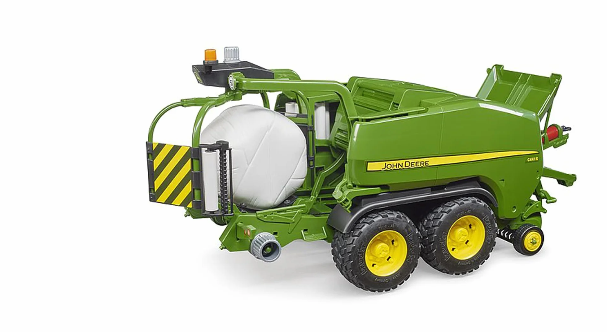 bruder 02032 - John Deere C441R owijarka do bel okrągłych - 1:16 Farma, rolnictwo, ciągnik, przyczepa, kombajn, owijarka do bel, akcesoria do kombajnów