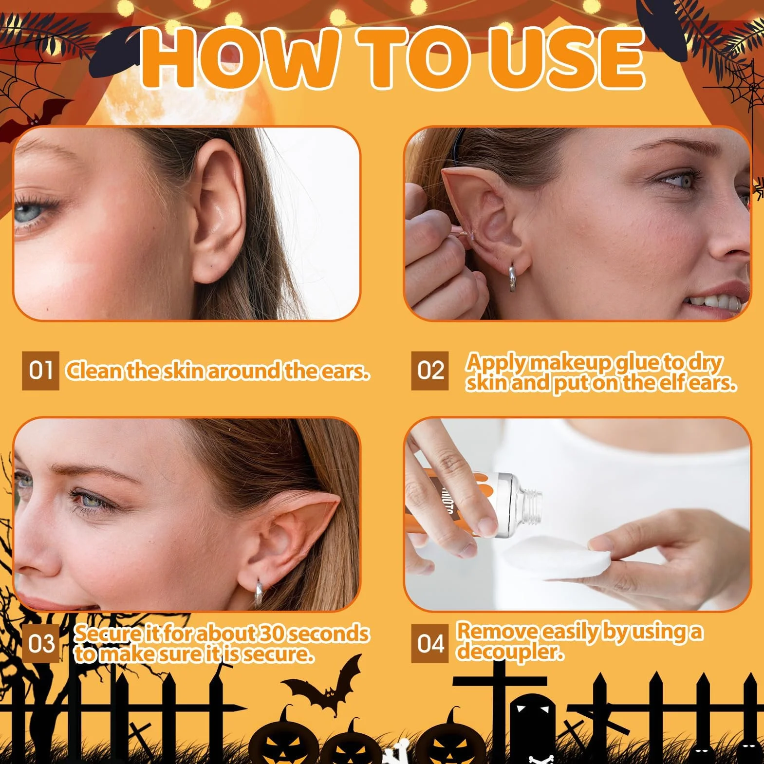 Klej do makijażu twarzy z peelingiem, kolodion, płynny lateks, trwały klej do twarzy, płyn do makijażu na Halloween, na imprezę, Boże Narodzenie (30 ml x 2)