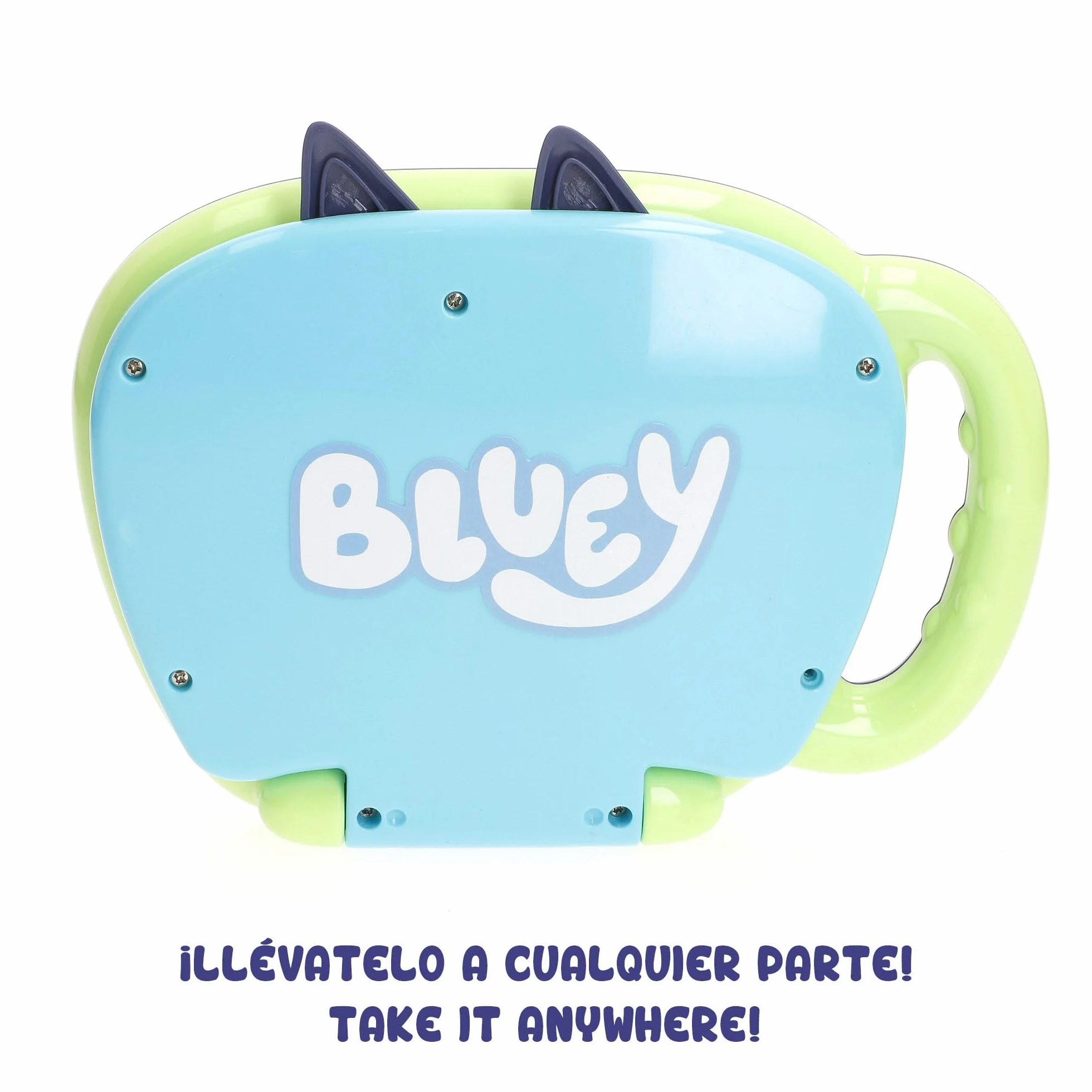 ColorBaby Bluey My First Computer z dynamicznymi przyciskami, oficjalna licencja, komputer interaktywny, zintegrowany uchwyt do przenoszenia, interaktywne zabawki angielskie, gry dla dzieci + 6