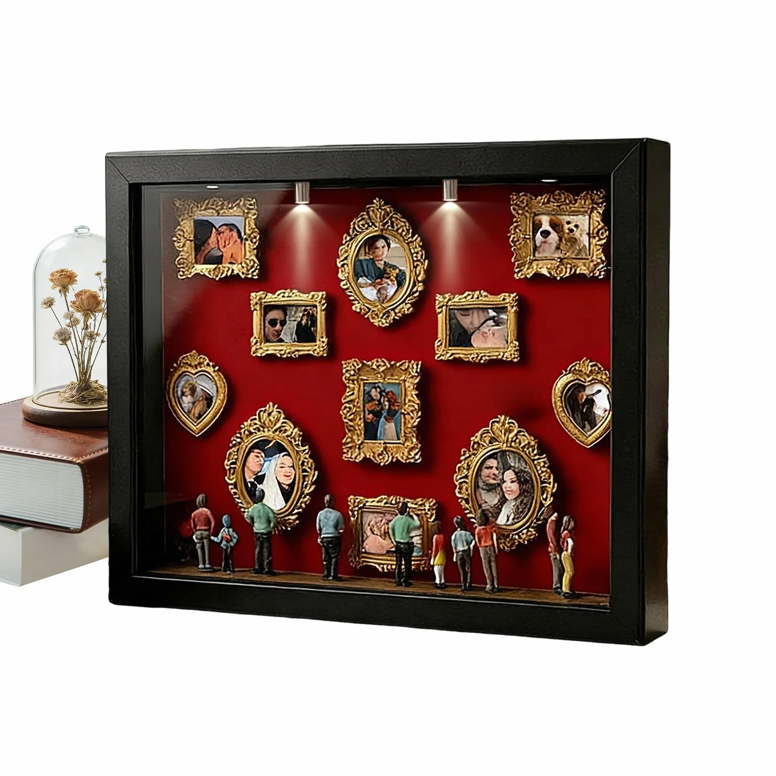 Muzealny zestaw do majsterkowania – miniaturowa pamiątka do przechowywania, miniaturowa ekspozycja, witryna dekoracyjna | Na wesele, urodziny, święta, do mieszkania, domu wiejskiego, hotelu, akademika