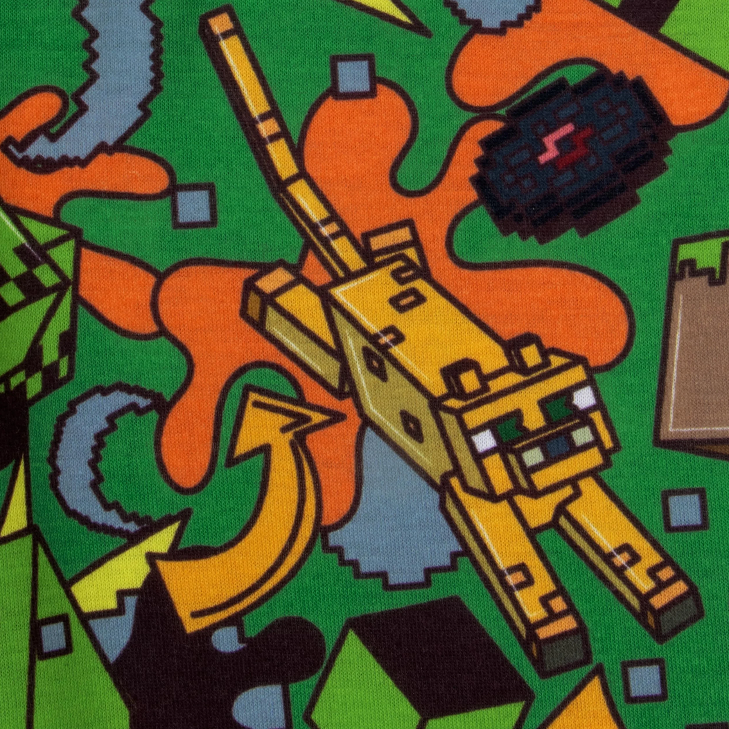 Minecraft Piżama Chłopców, Piżama Chłopięca Creeper, Zestaw Piżamy Dziecięca Z Długim Rękawem