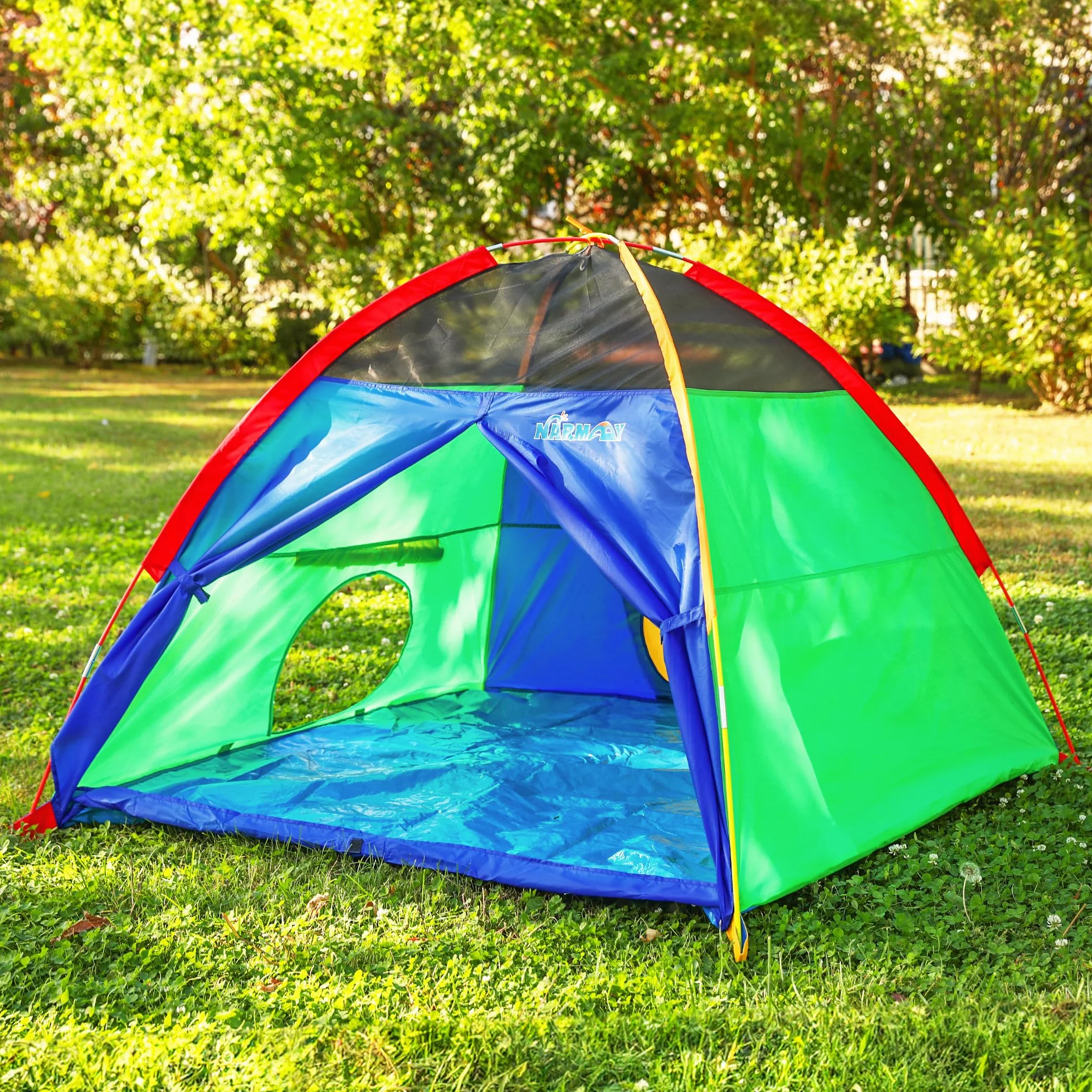 NARMAY® Namiot do zabawy Easy Fun namiot kopułowy dla dzieci do wewnątrz / na zewnątrz - 152 x 152 x 111 cm