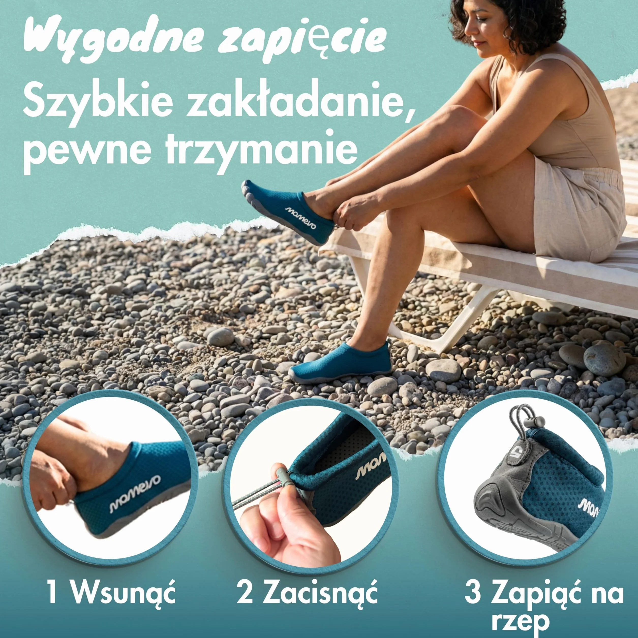 WaterMates buty kąpielowe dla kobiet i mężczyzn – lekkie, antypoślizgowe buty do wody z szerokim noskiem, szybkoschnące, na plażę, basen i do morza