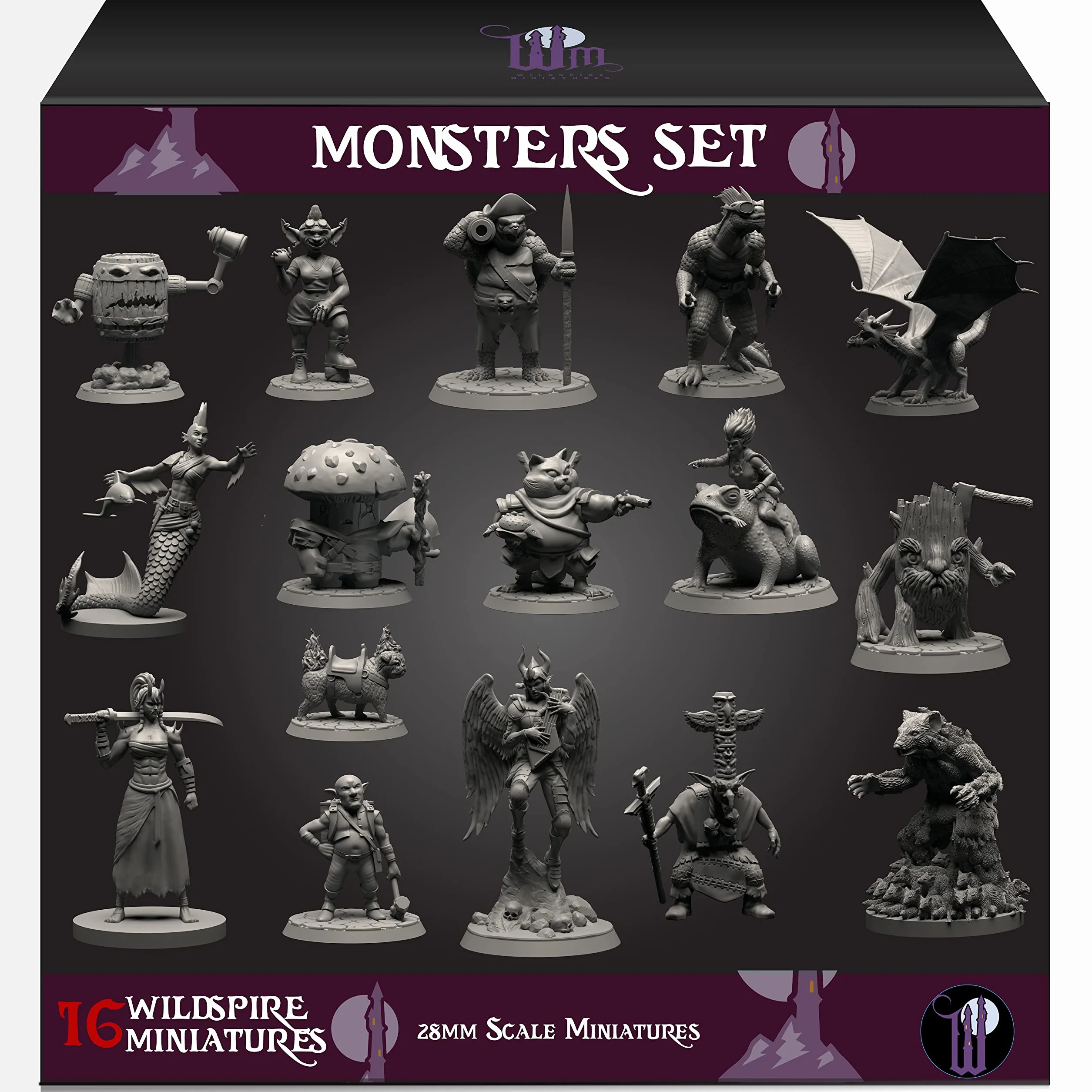 Wildspire Monsters Pack do DND Miniatures Booster 16 Minis